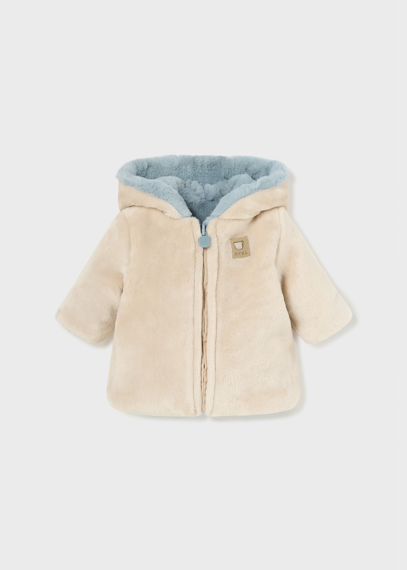 Newborn Reversible Faux Fur Coat