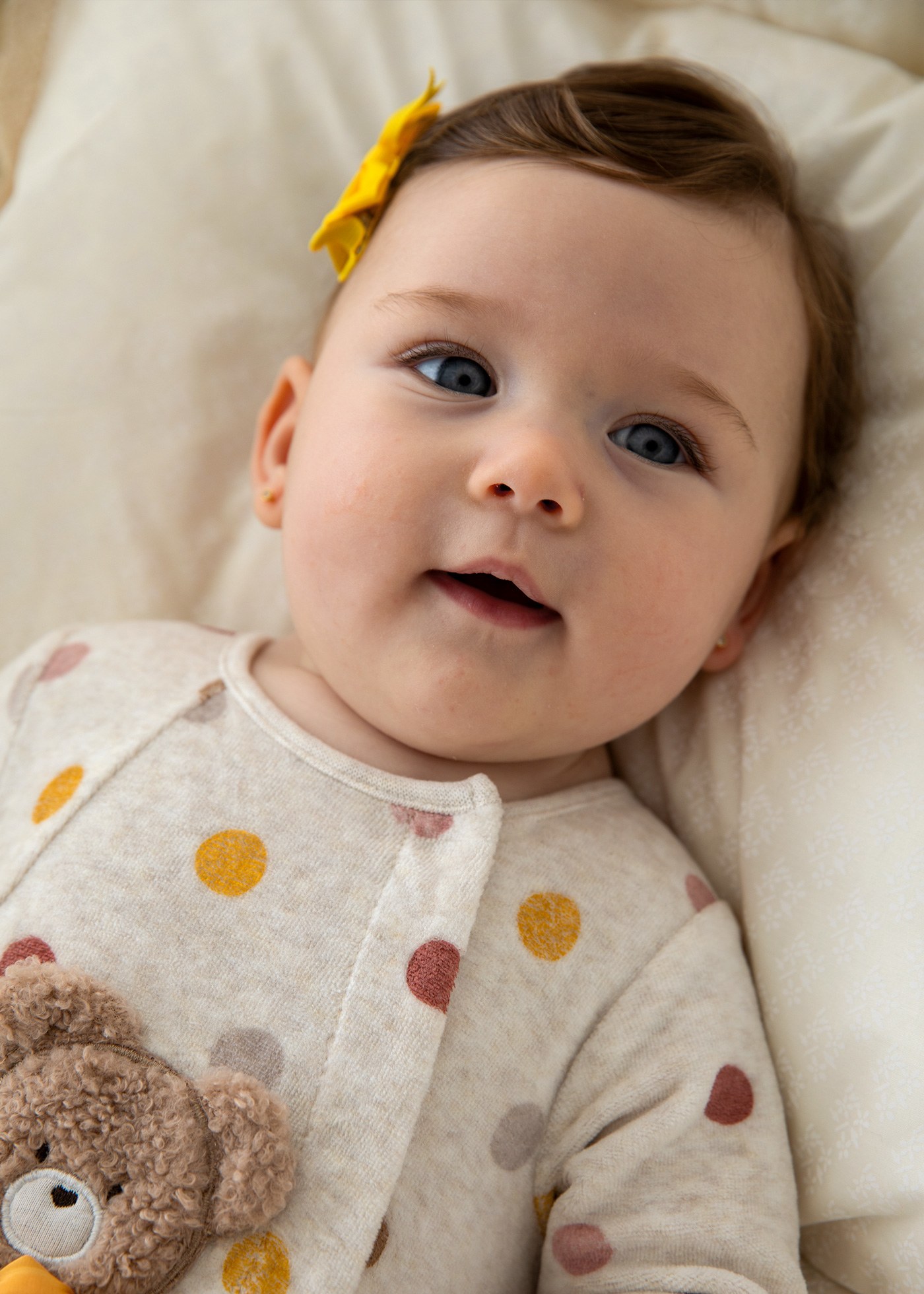 Newborn Velour One-Piece with Collar