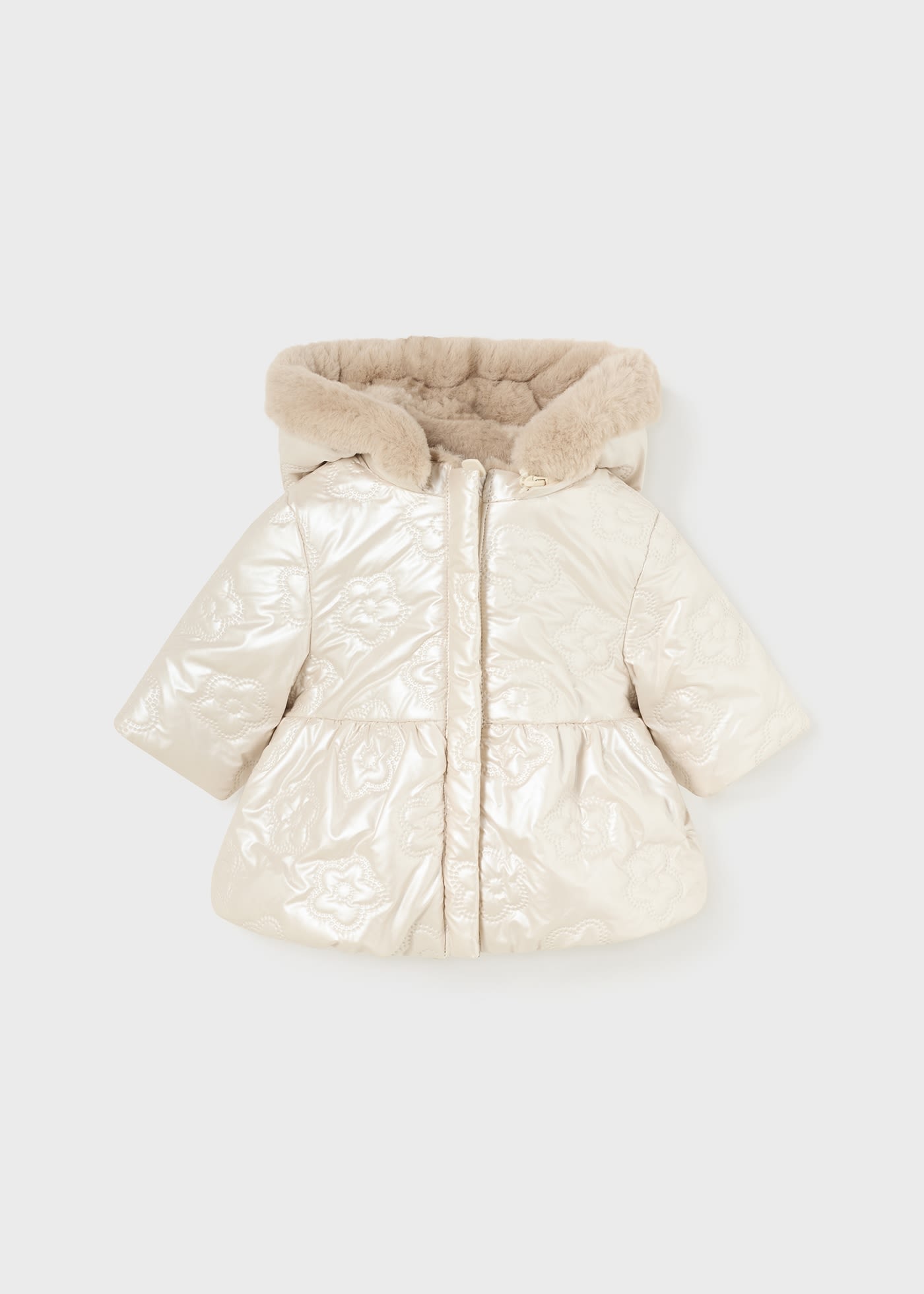 Newborn Girl Reversible Coat