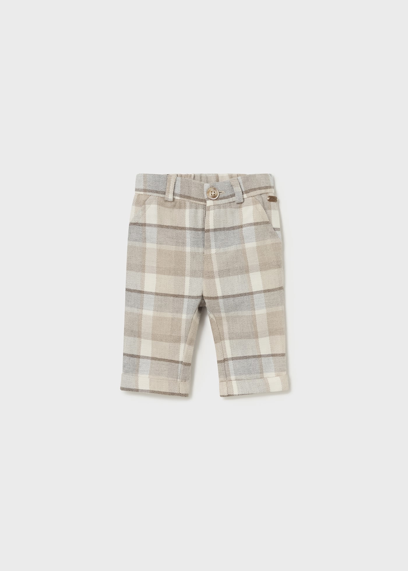 Newborn Boy Checked Trousers