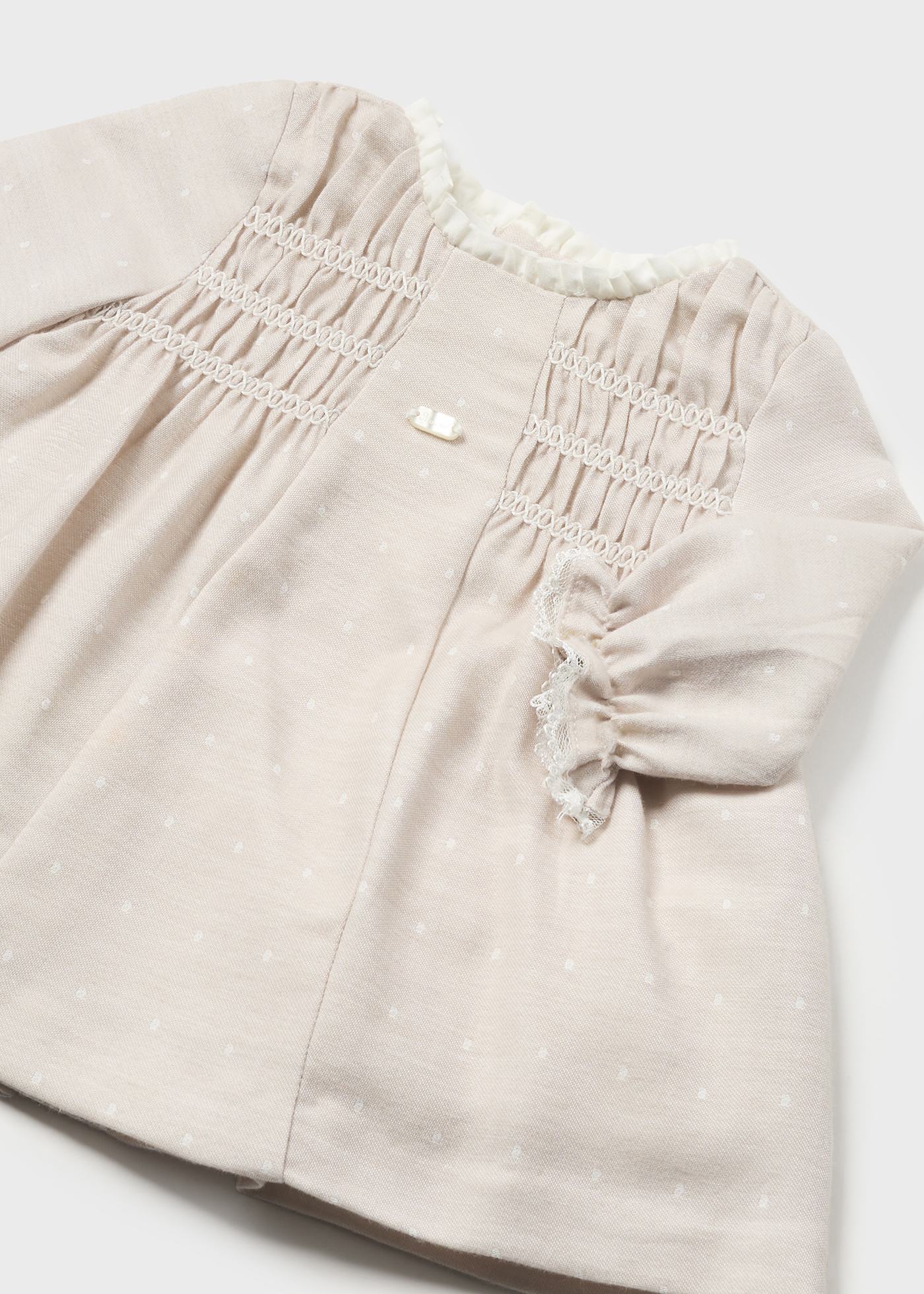 Vestito nido d'ape neonata