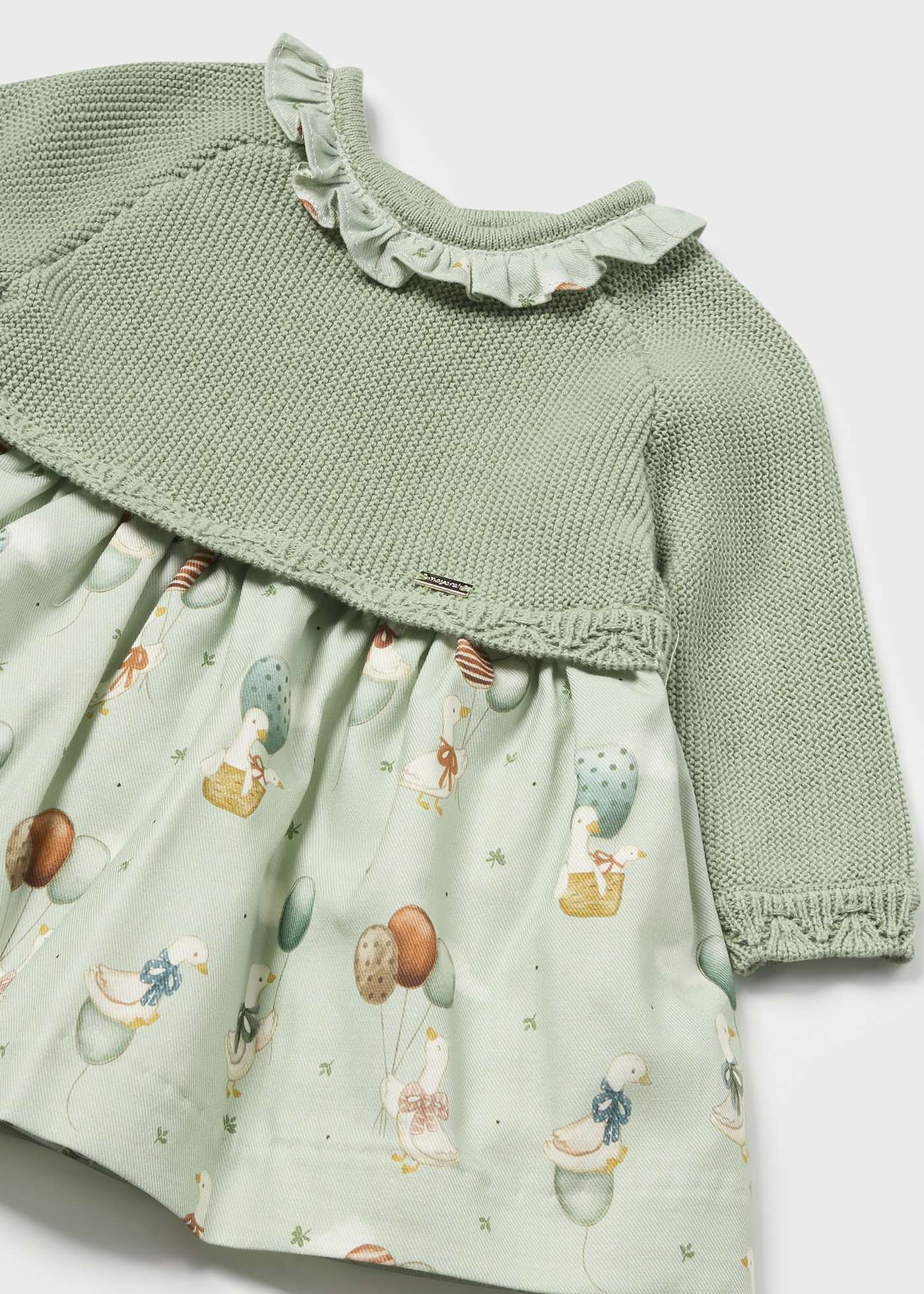 Newborn Combined Knit Dress