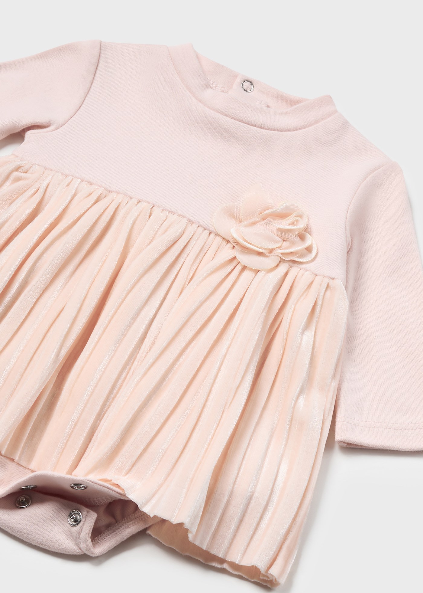 Newborn Girl Pleated Dress