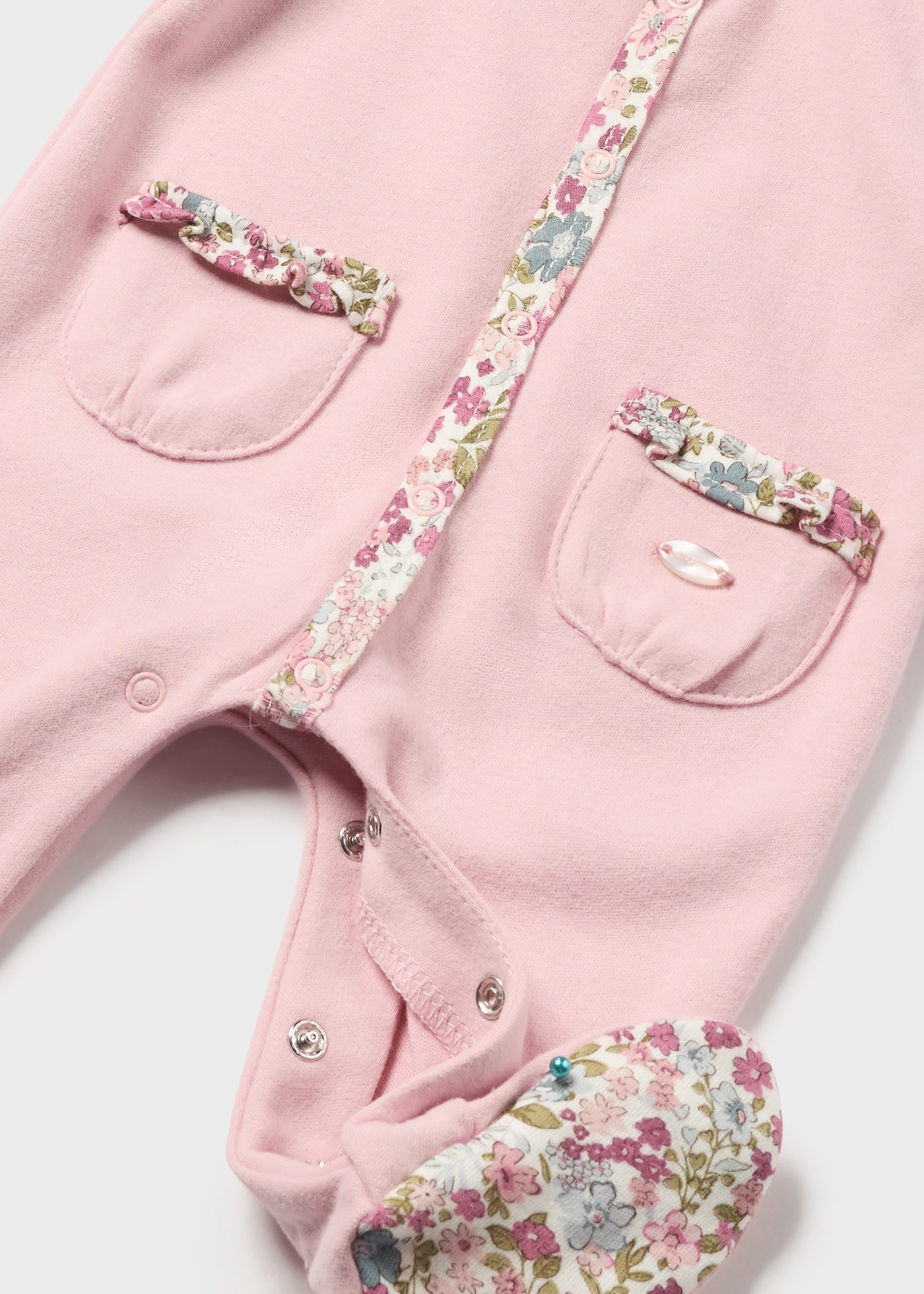Set 2 pagliaccetti fiori neonata