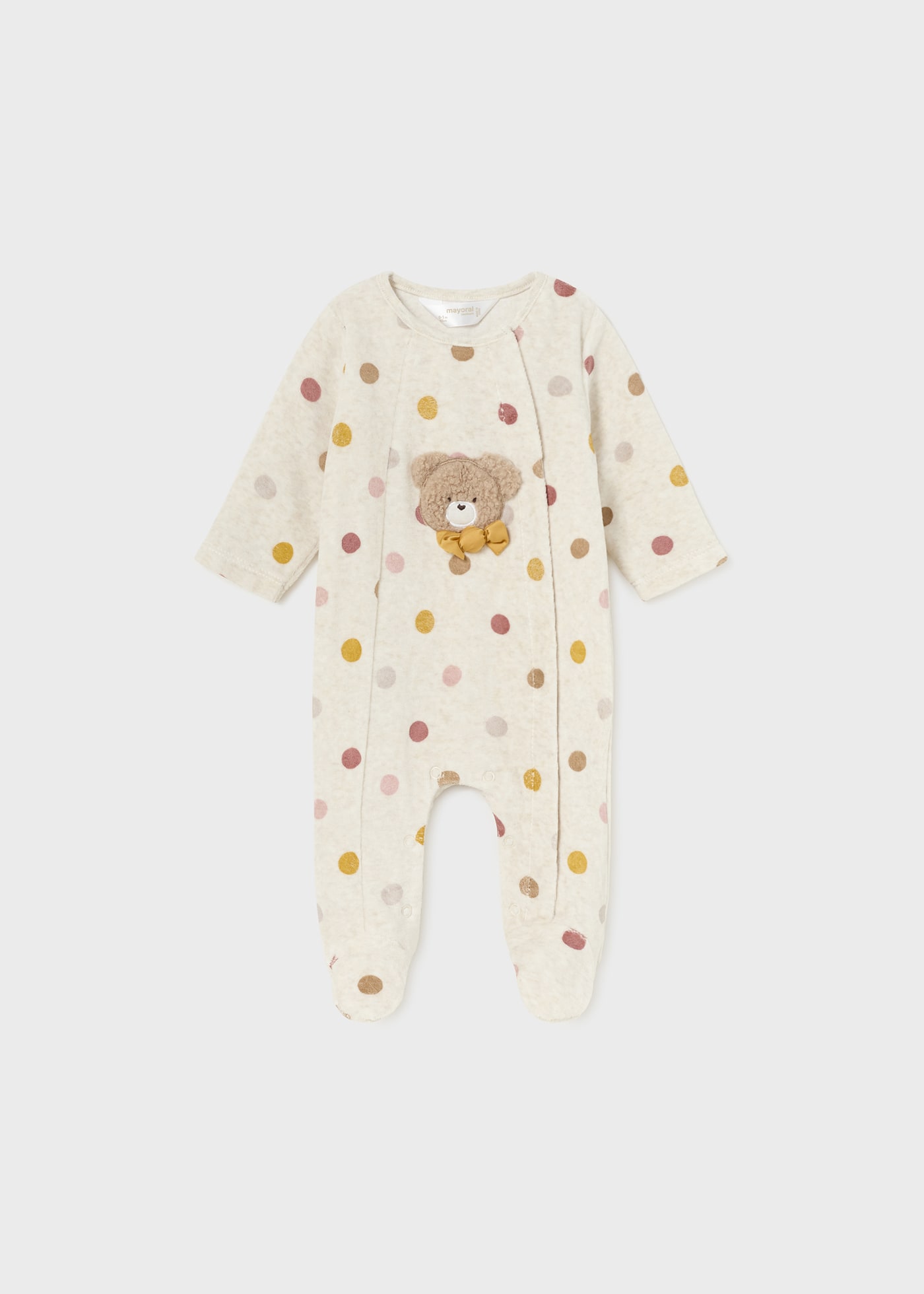 Newborn Velour One-Piece with Collar