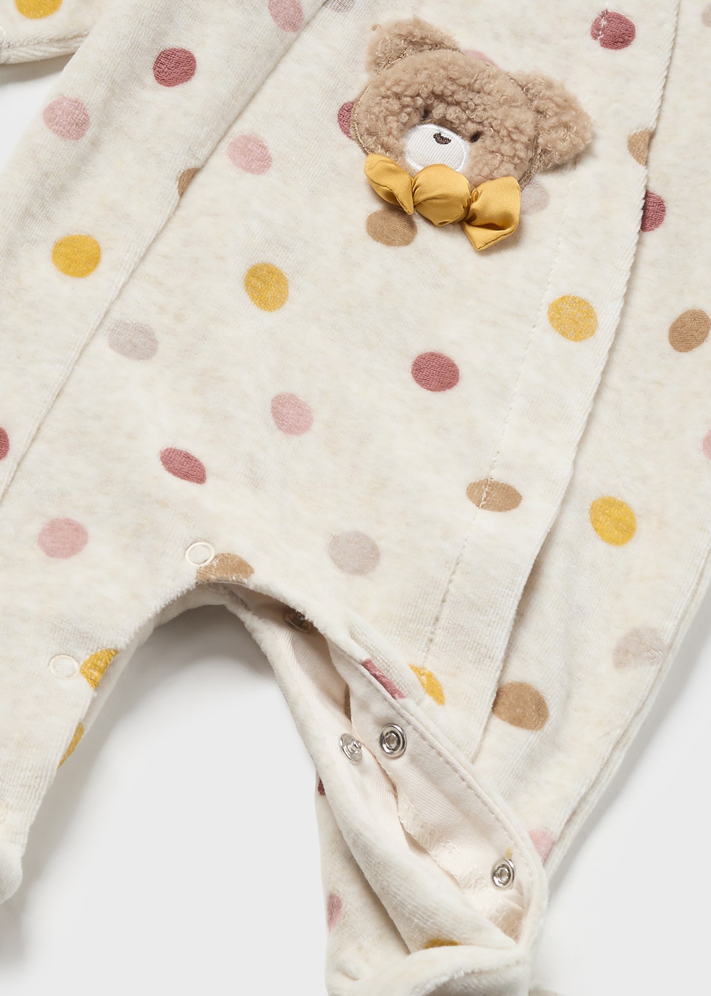 Pijama aveludado recém nascido