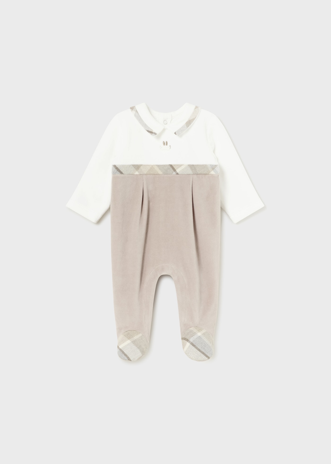 Newborn Boy Romper with Collar