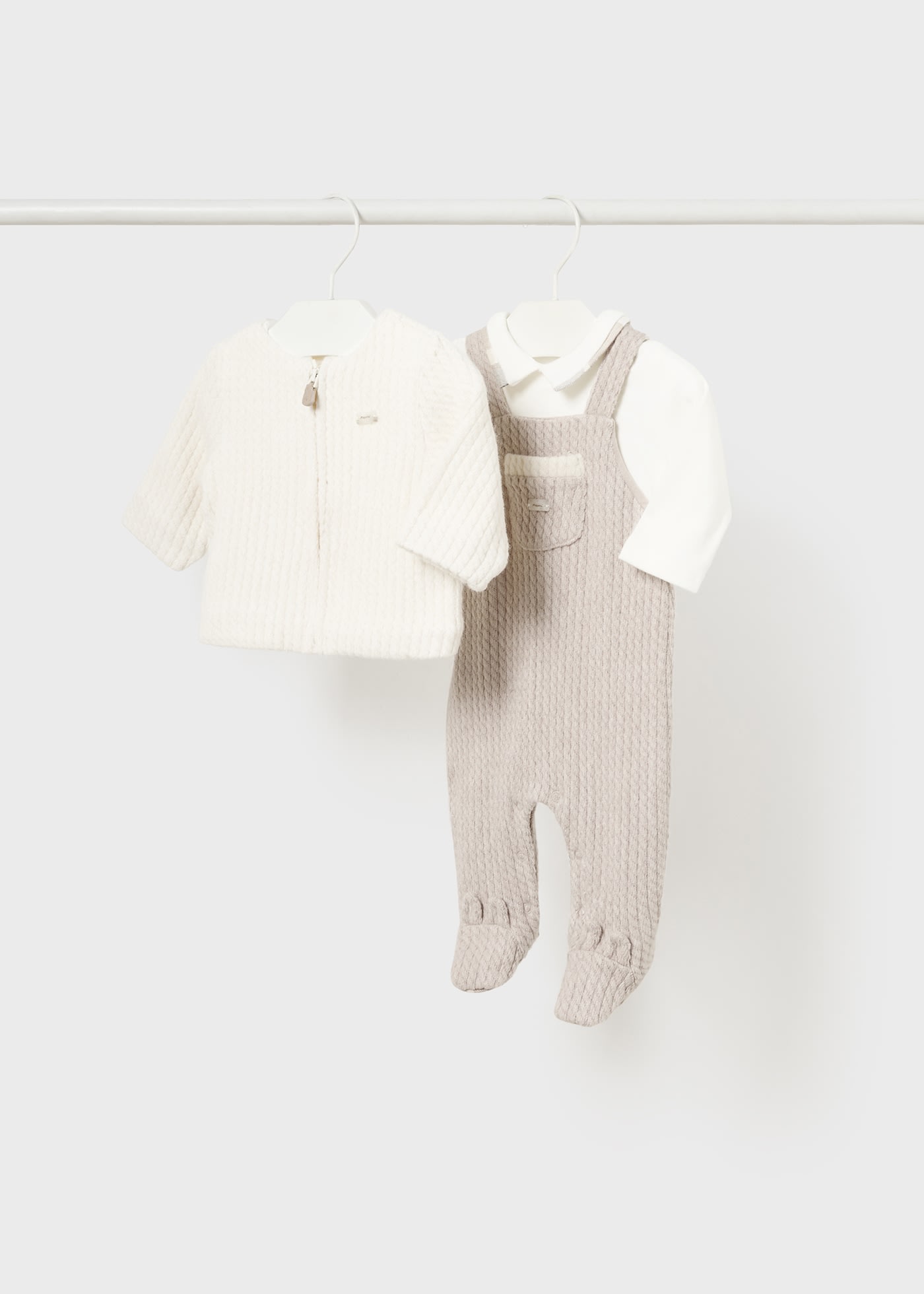 Set Strampler und Jacke Neugeborene Jungen