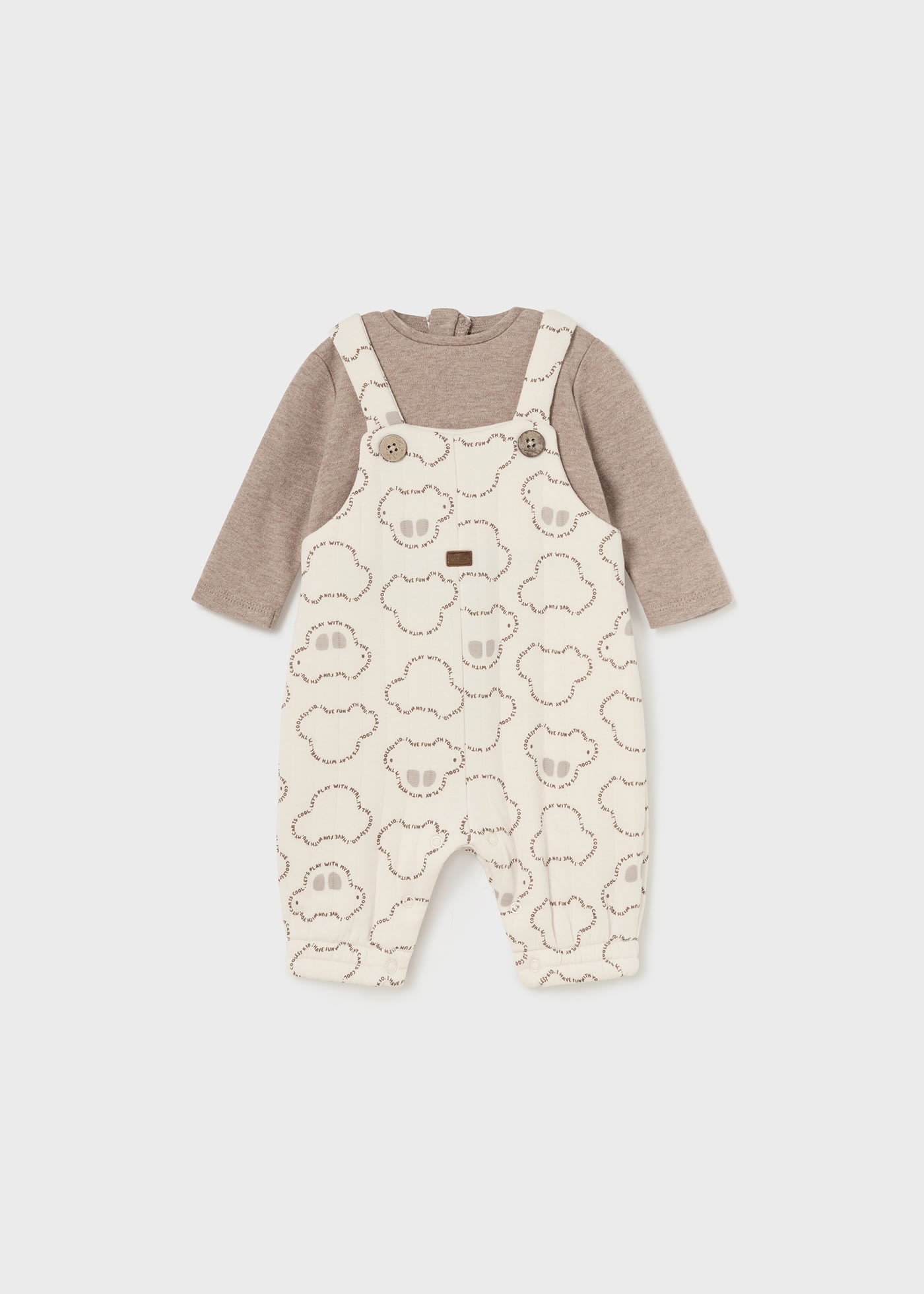 Newborn Boy Quilted Romper