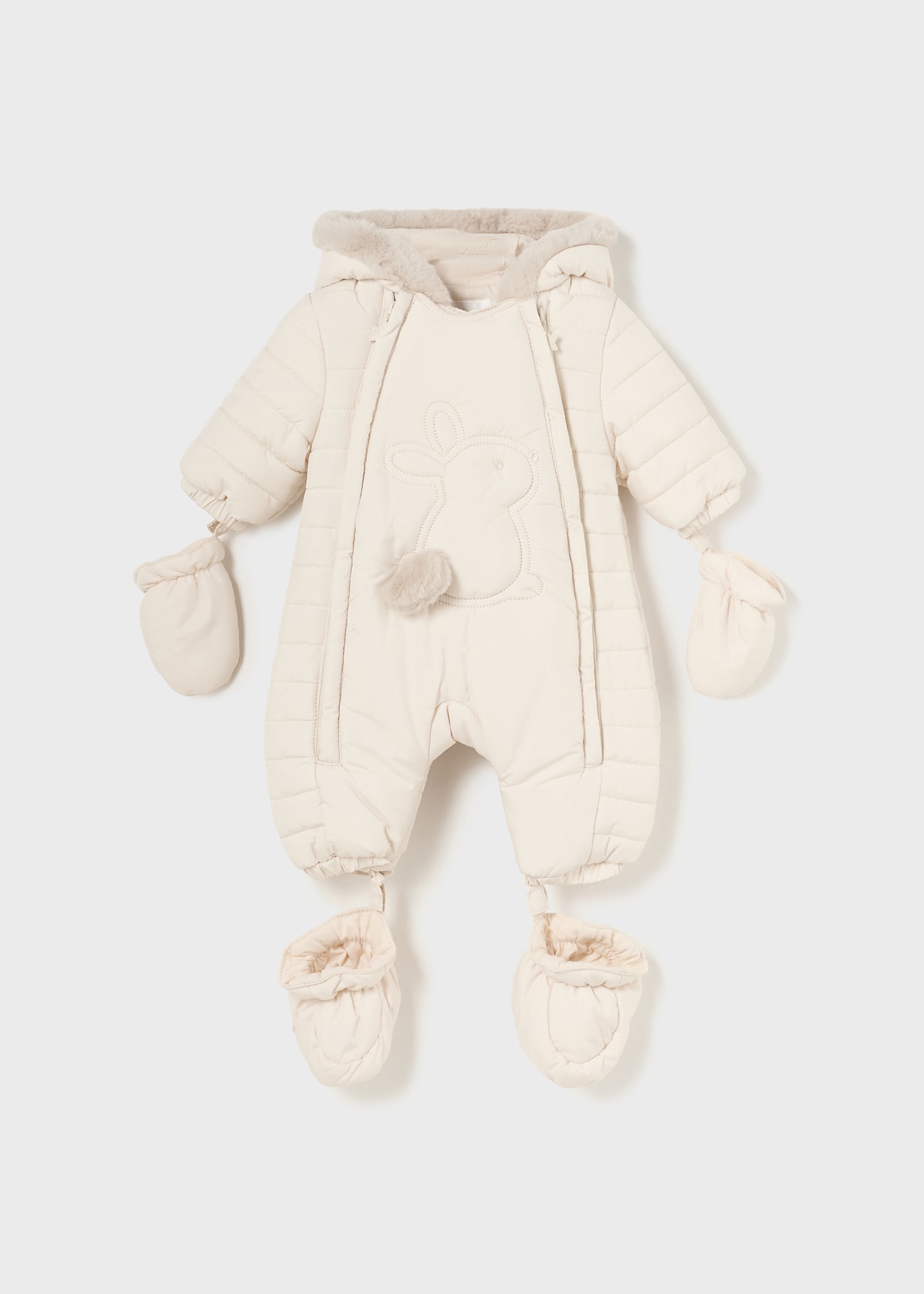 Newborn Boy Microfibre Snowsuit