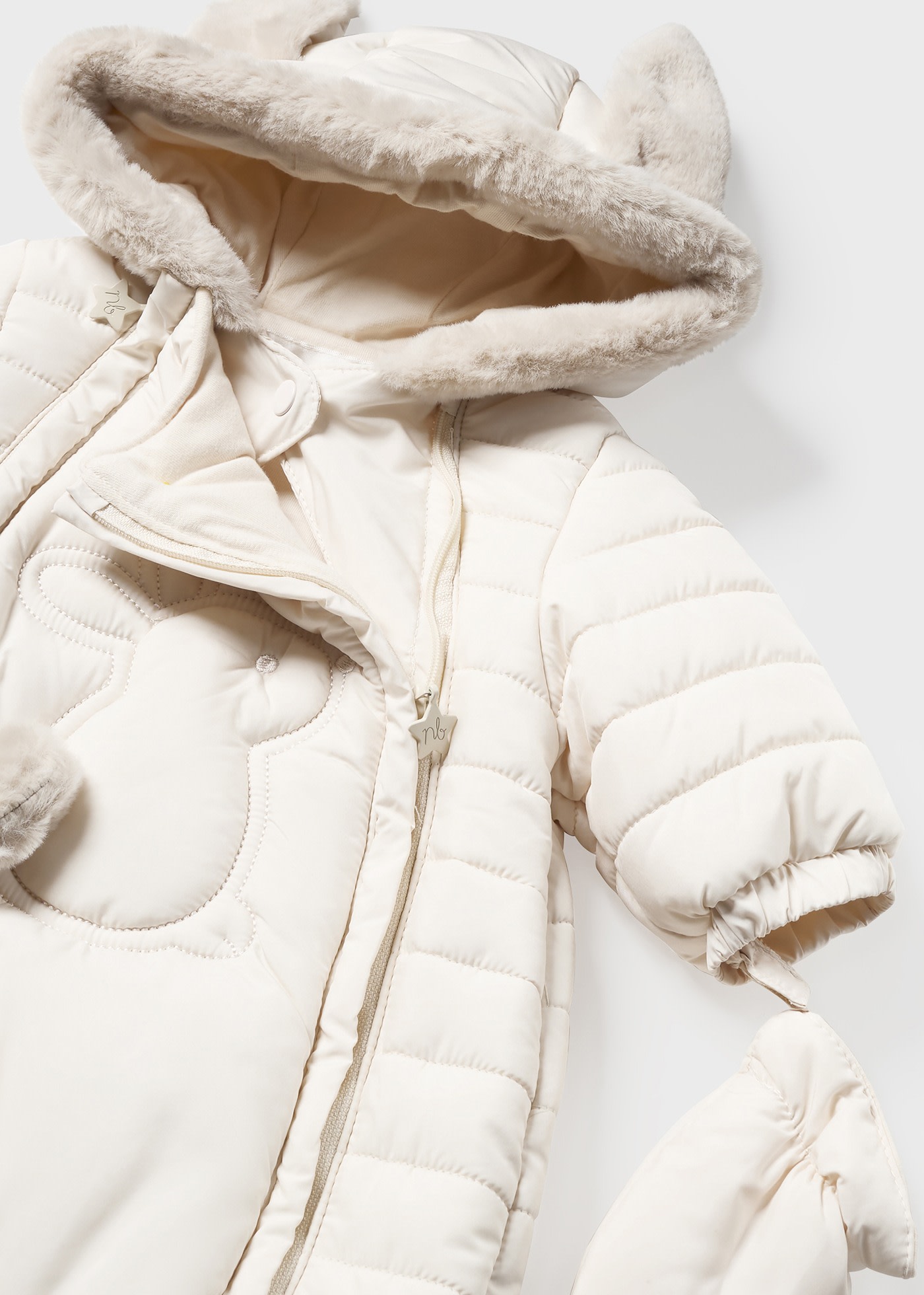 Newborn Boy Microfibre Snowsuit