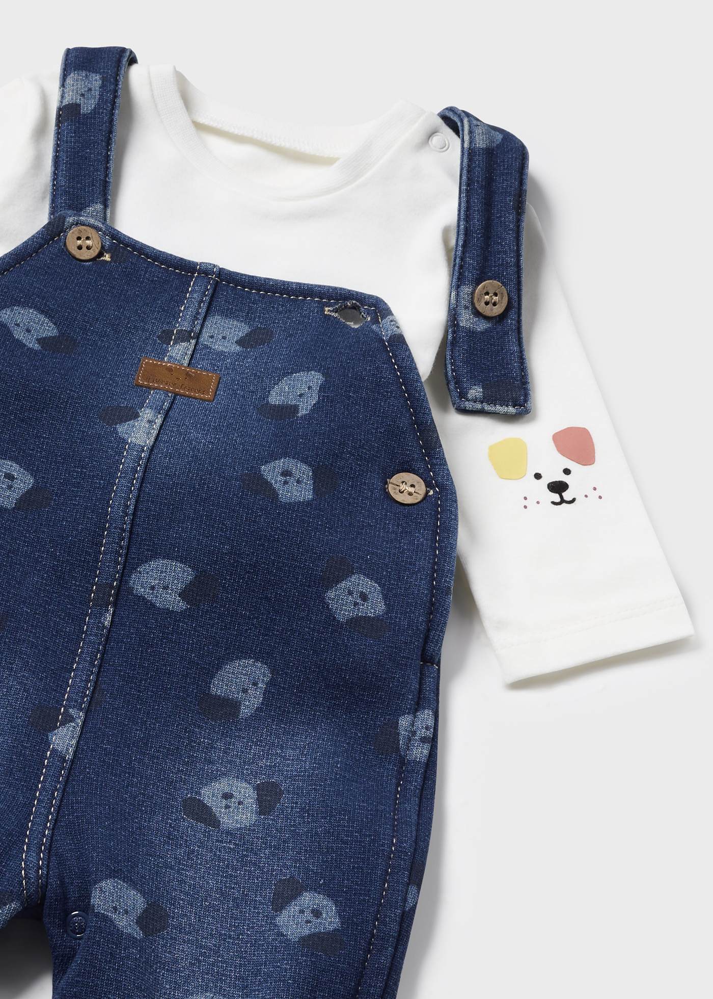 Newborn Boy Dungarees and T-Shirt Set