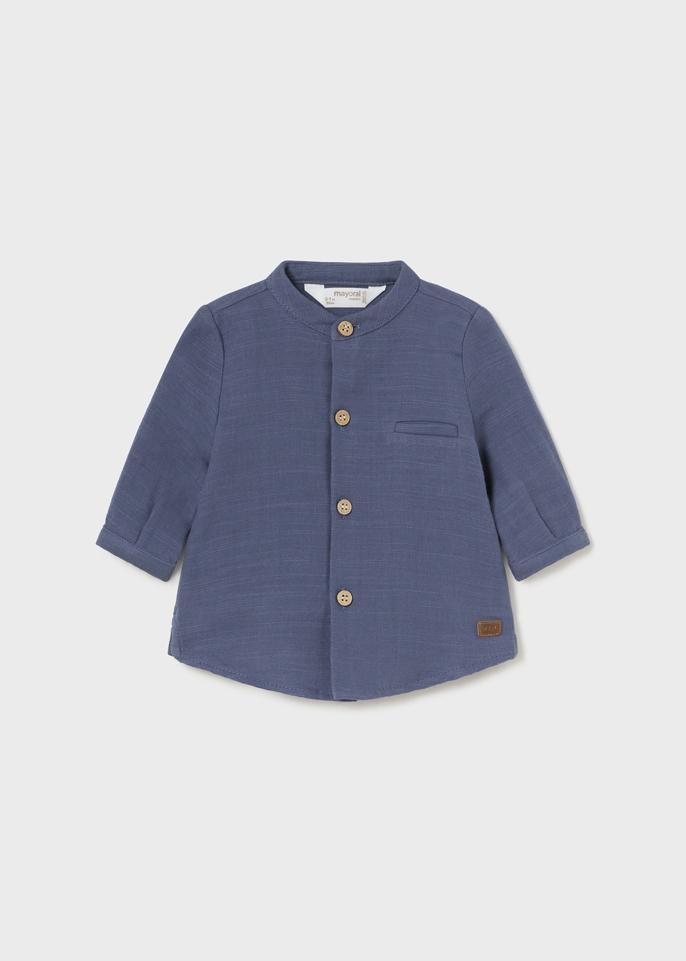 Chemise col mao nouveau-né