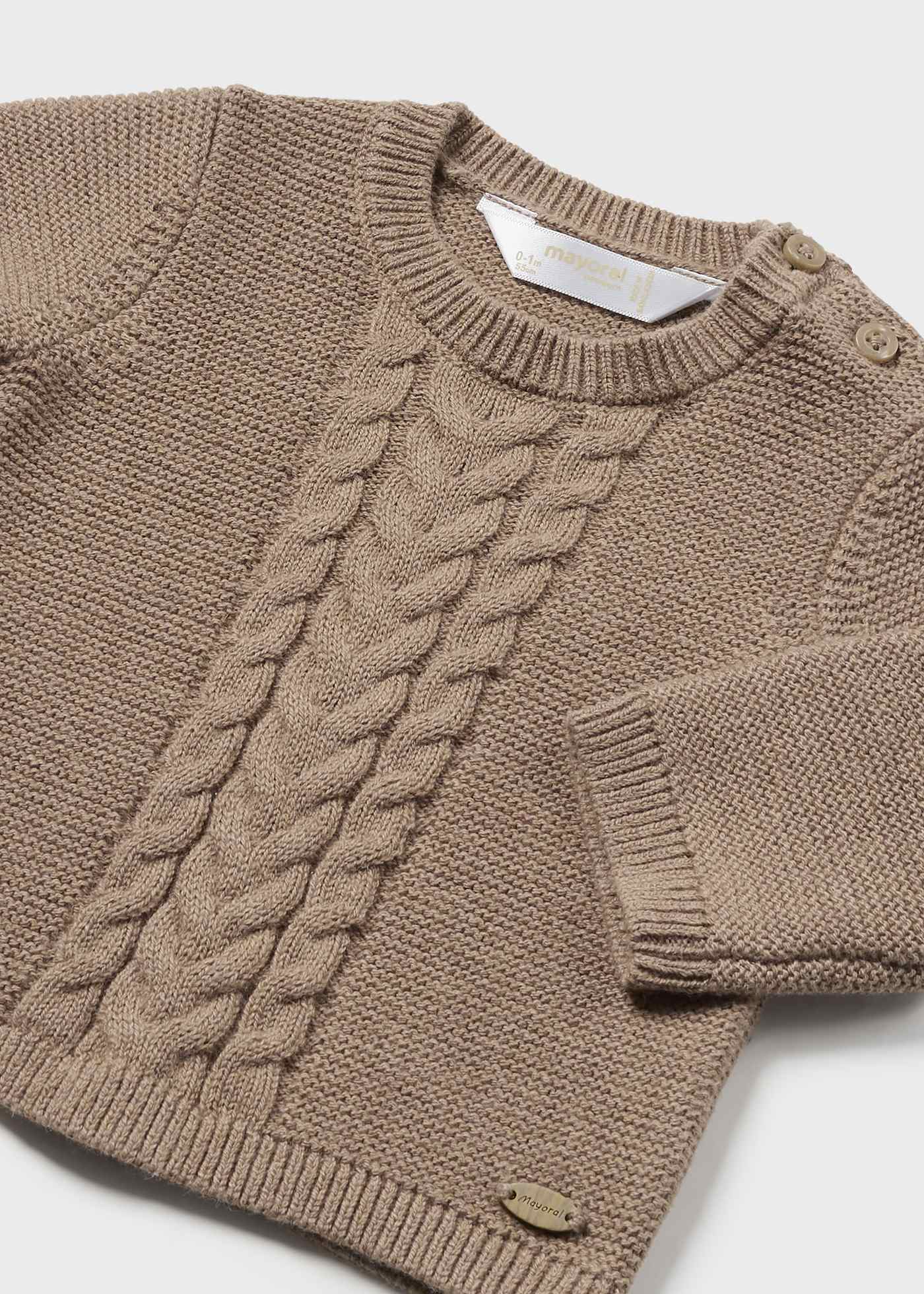 Pullover Flechtmuster Neugeborene