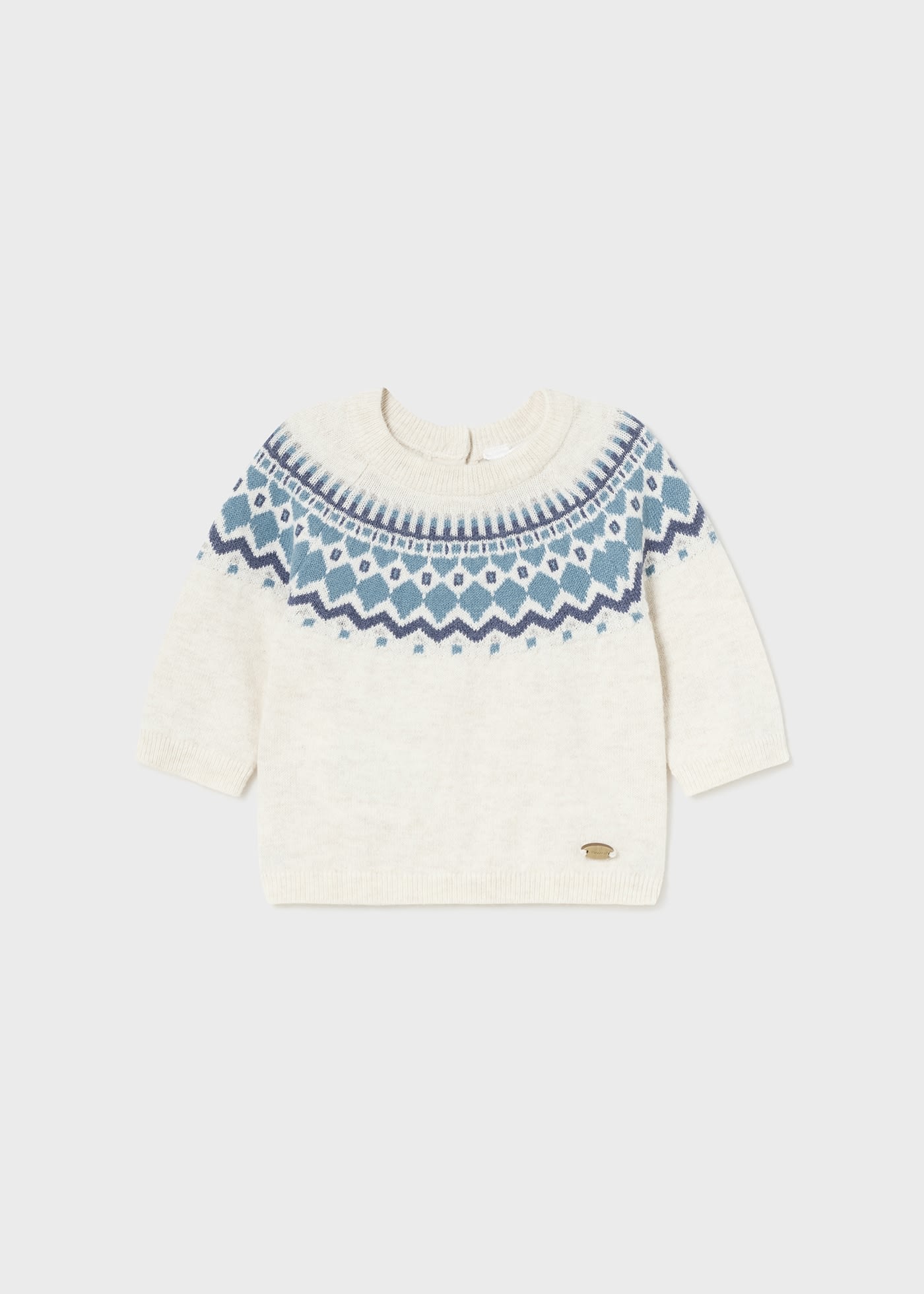 Newborn Boy Jacquard Jumper