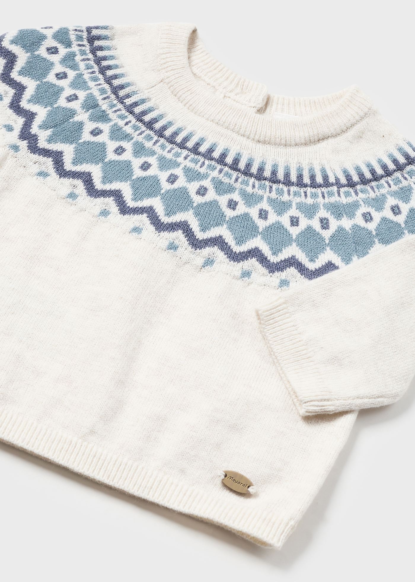 Newborn Boy Jacquard Jumper