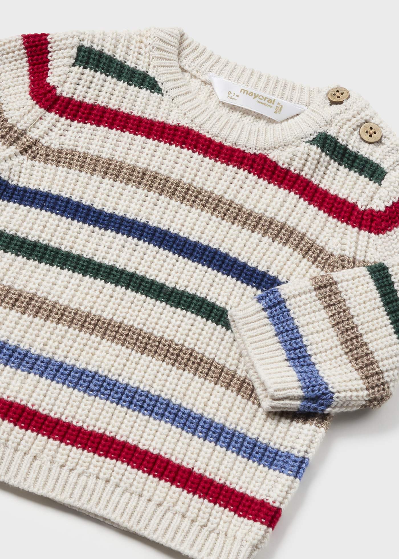 Sweter w paski dla maluszka