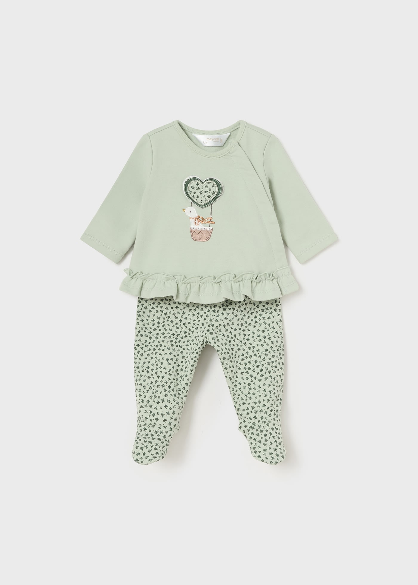 Newborn Girl Print Leggings and T-Shirt Set