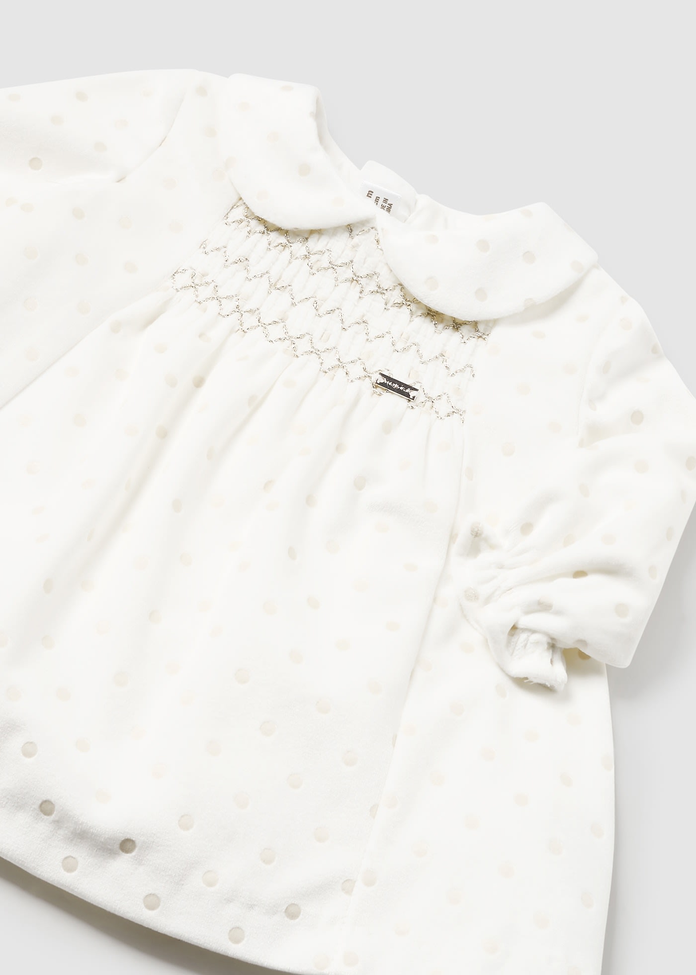 Vestito velluto neonata