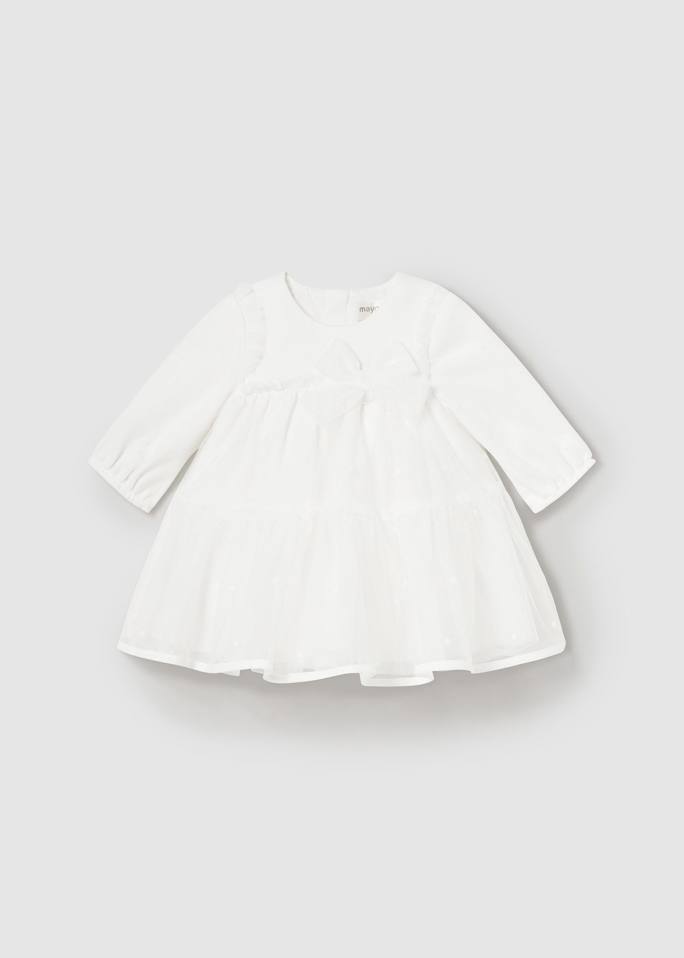 Vestido tule recém nascida