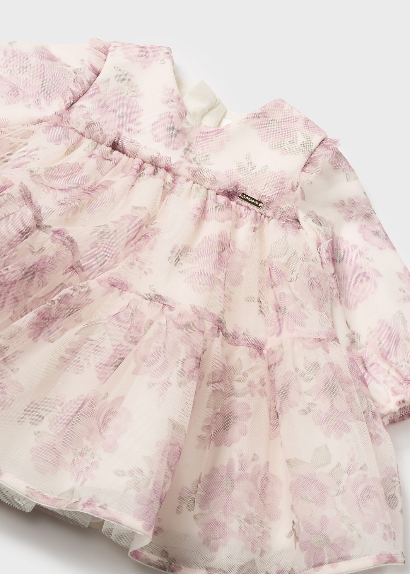 Vestido tule recém nascida