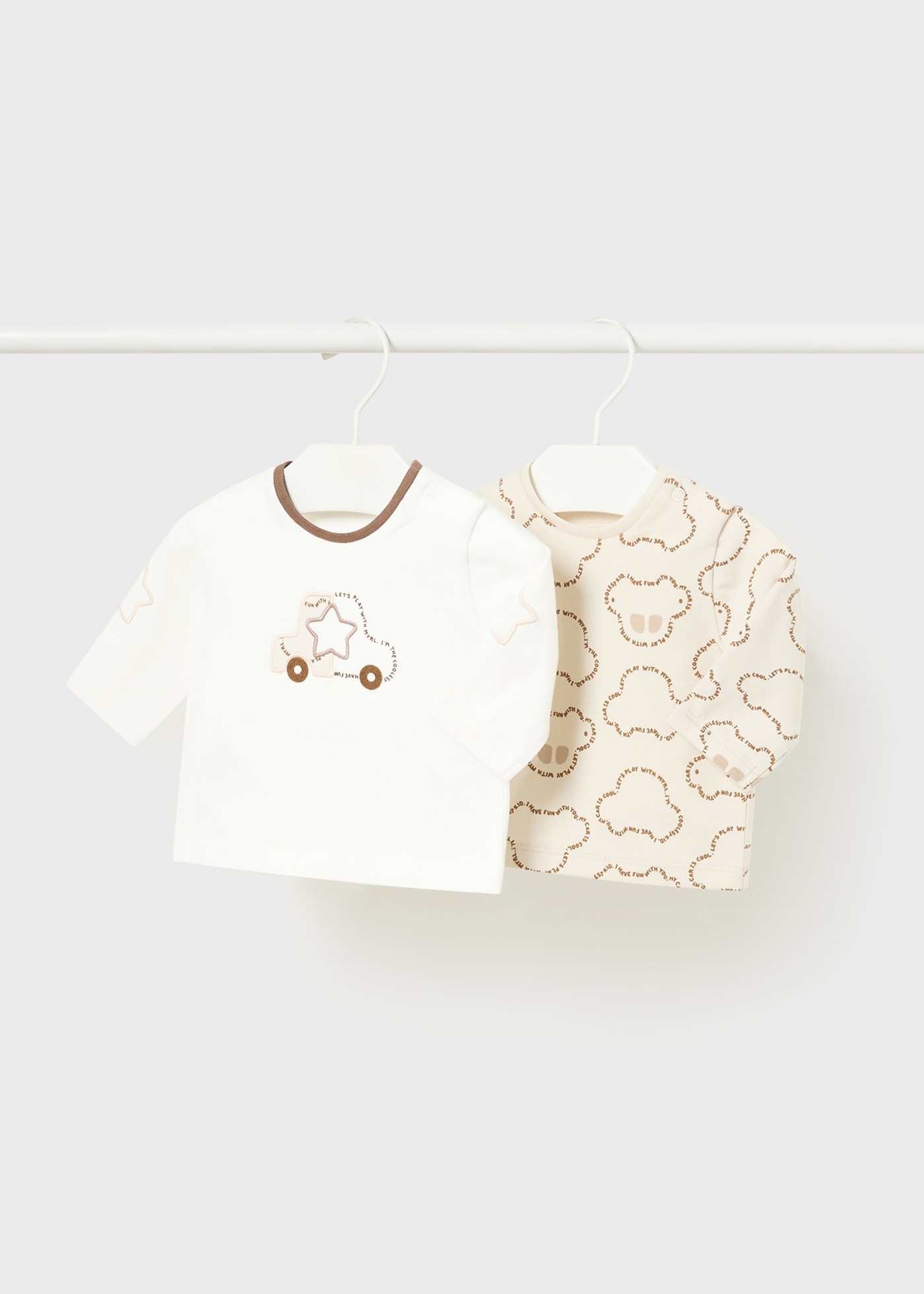 Newborn Boy Set of 2 Print T-Shirts