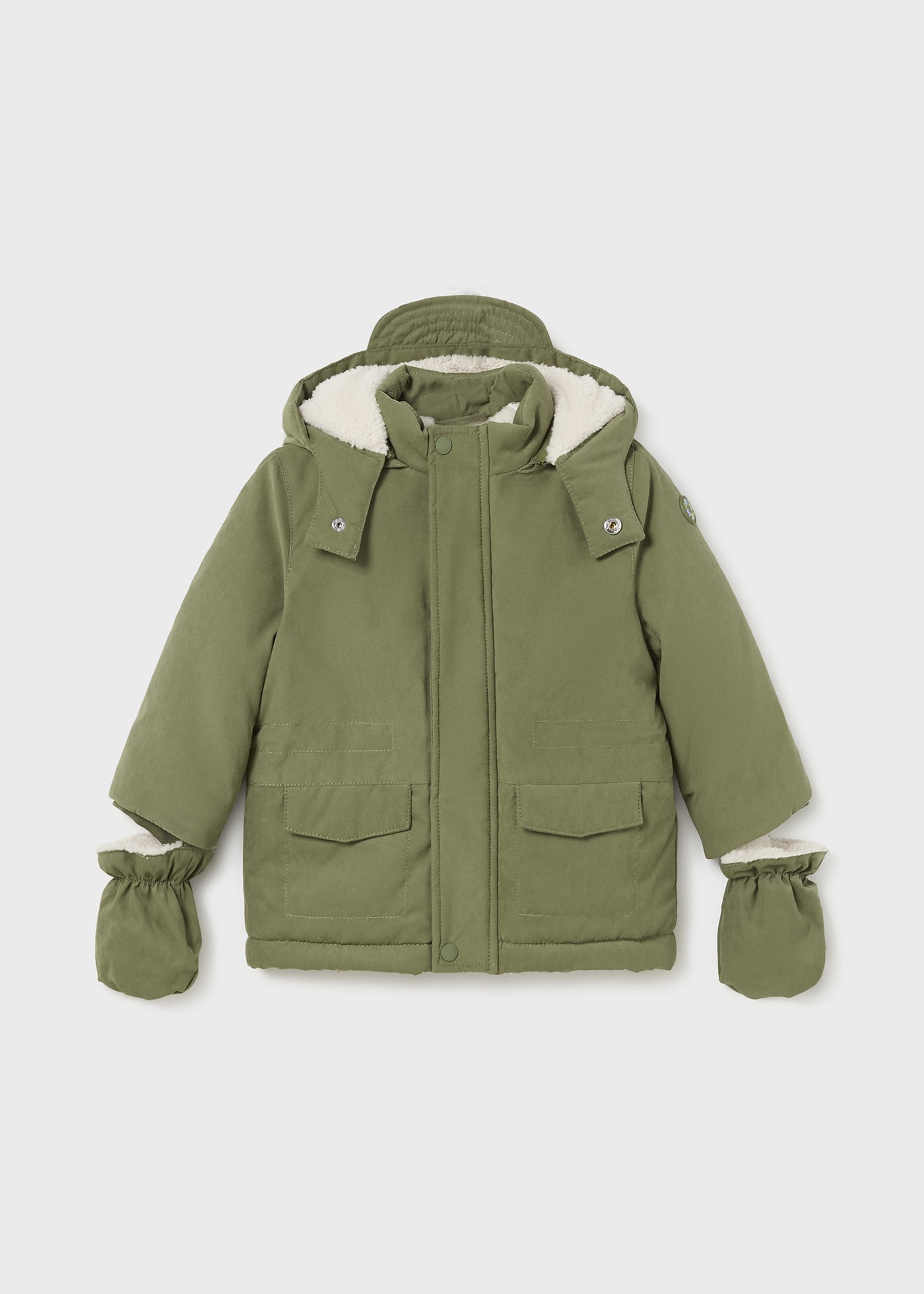 Manteau avec moufles bébé