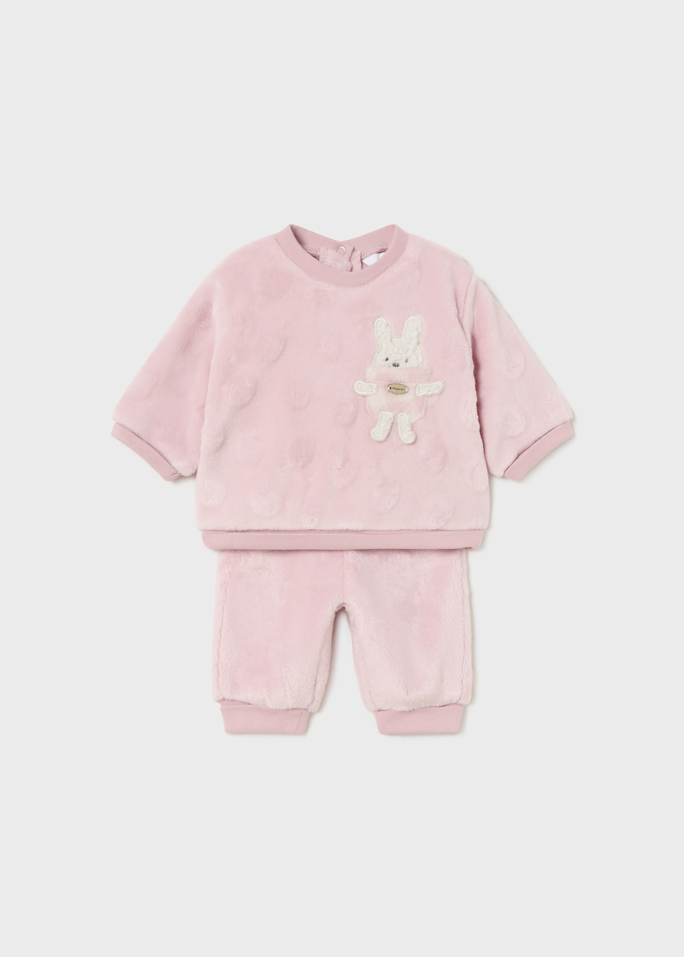 Newborn Girl Fur Jumper and Trousers Set