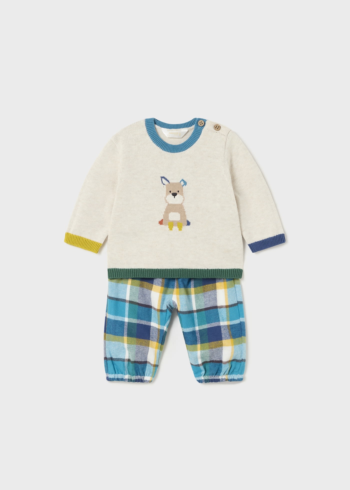 Newborn Animal Sweater and Pants Set