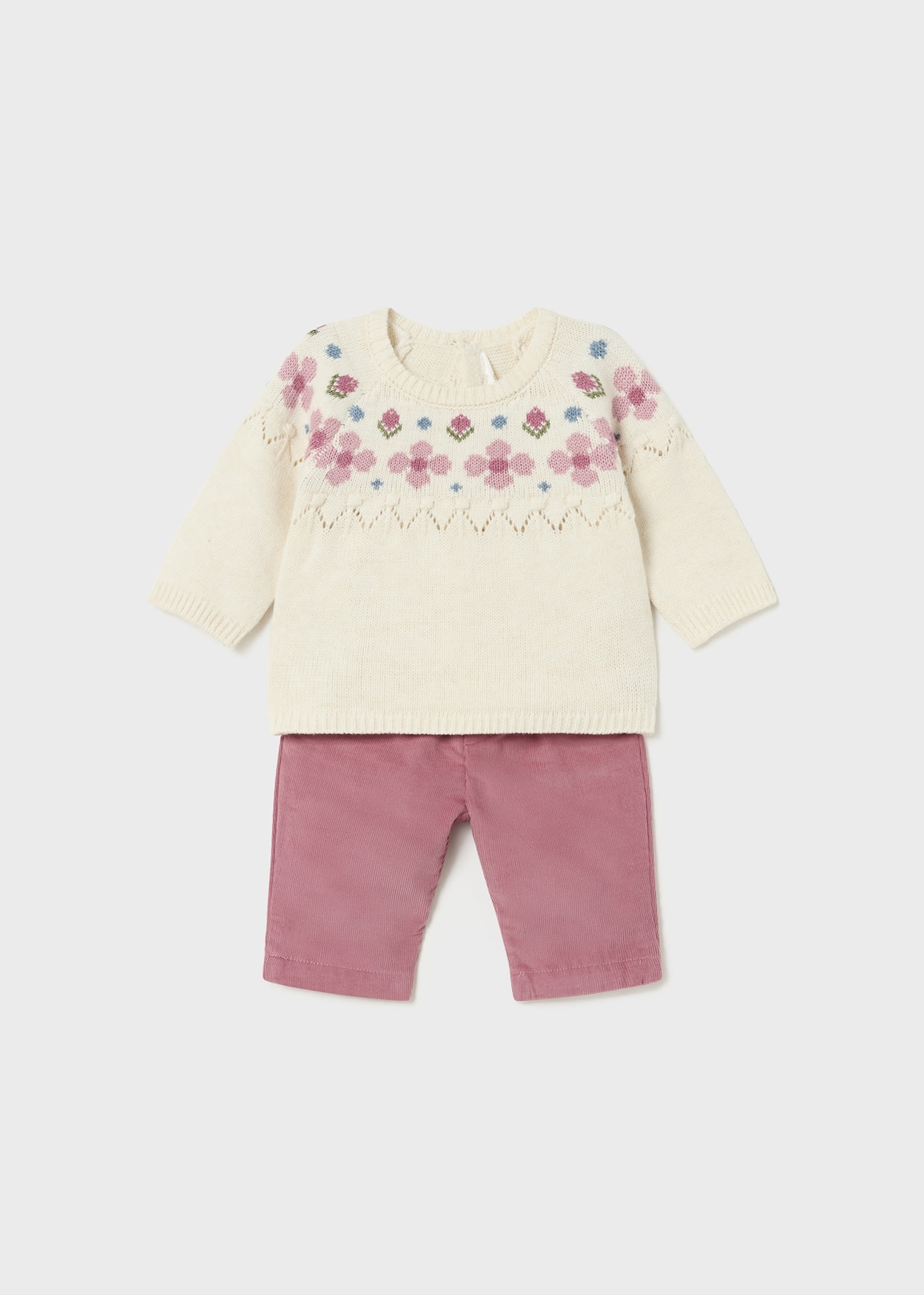 Newborn Corduroy Pants and Sweater Set