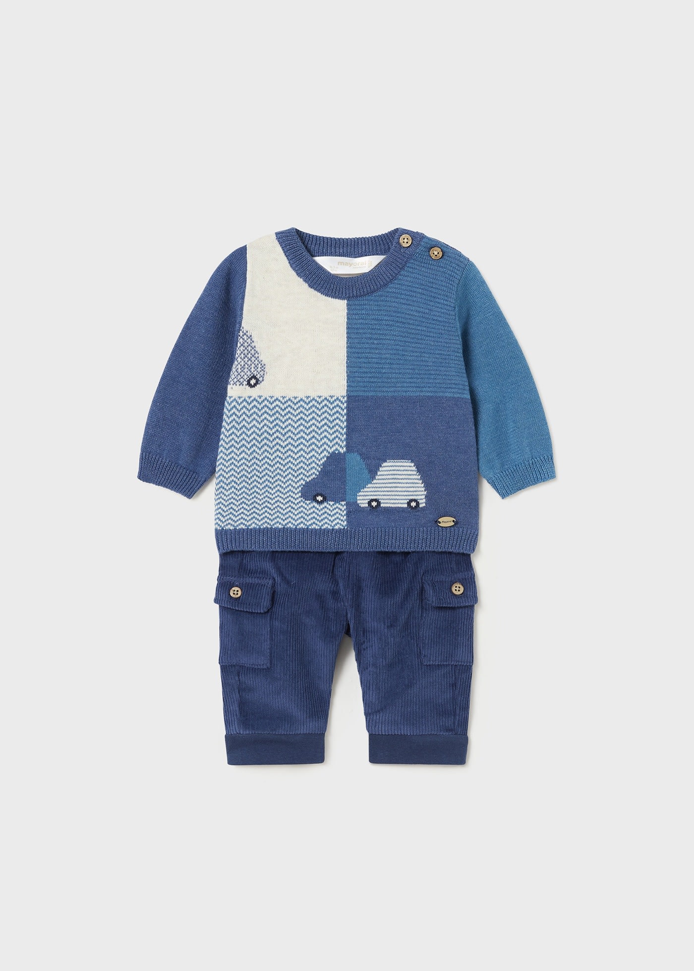 Newborn Boy Trousers and Jumper Set