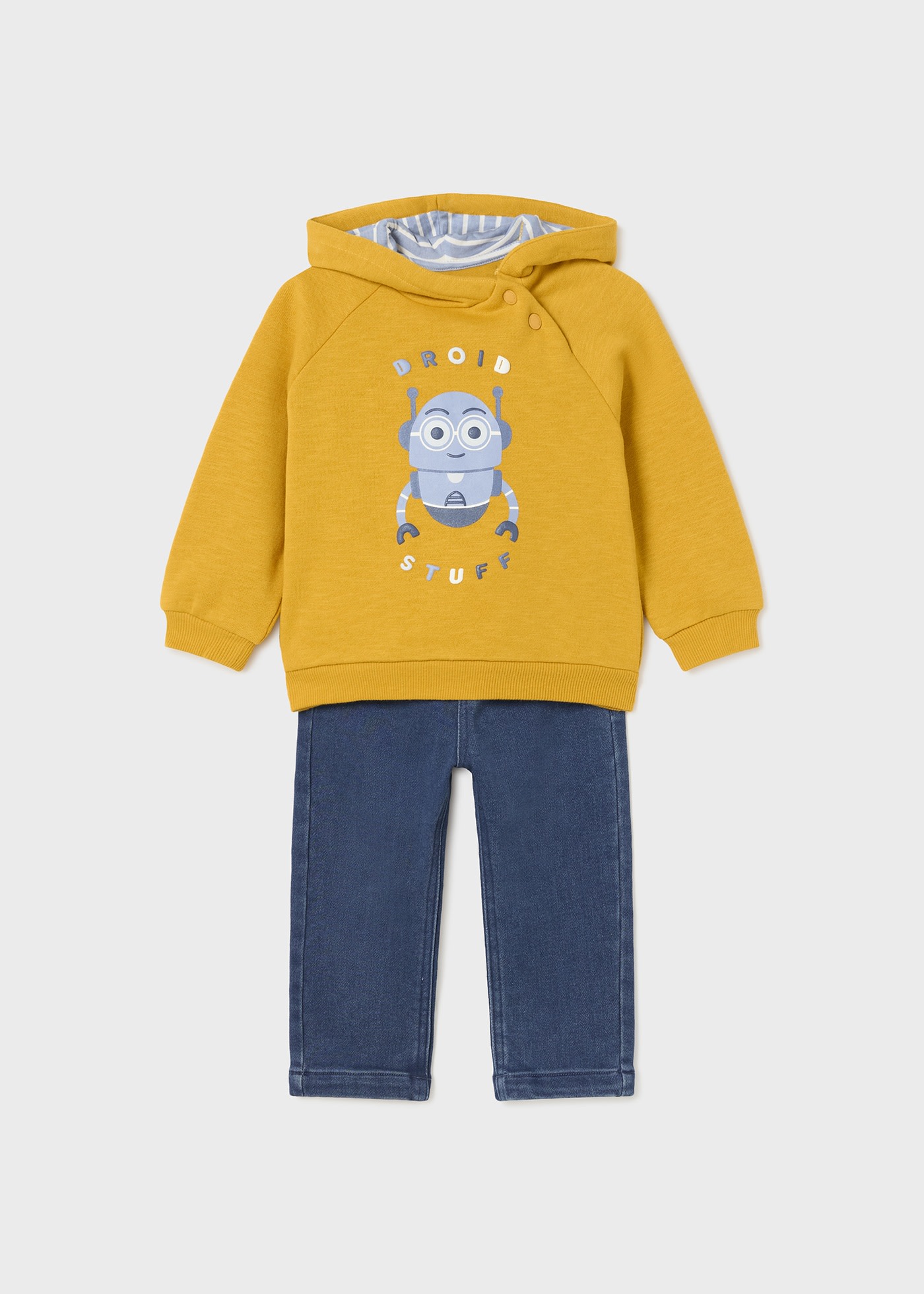 Baby Jeans with Hoodie Set