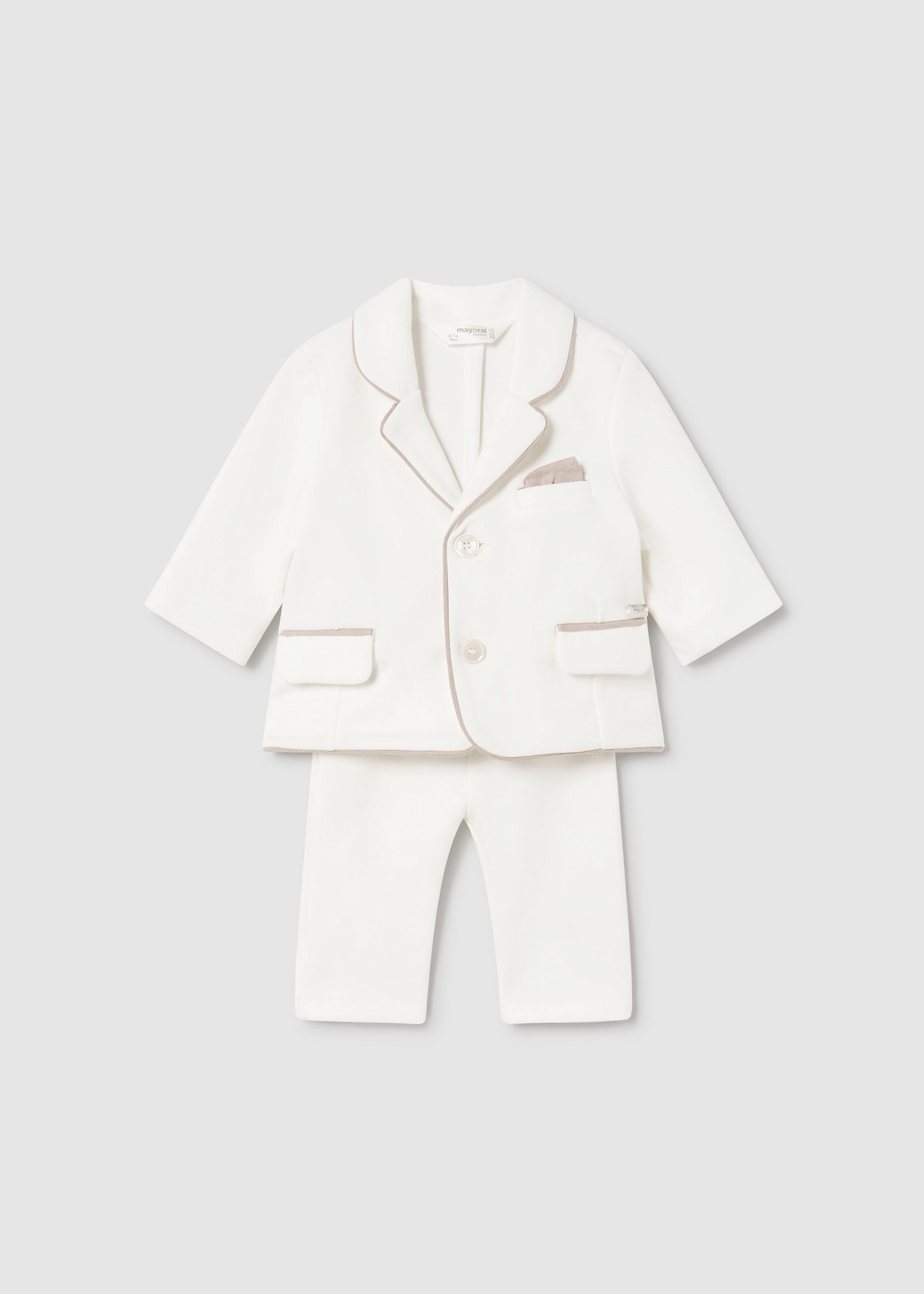 Newborn Suit Set Ivory Mayoral