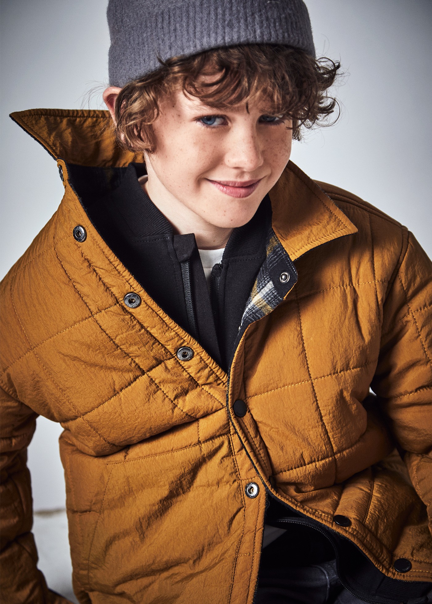 Boy Reversible Quilted Overshirt