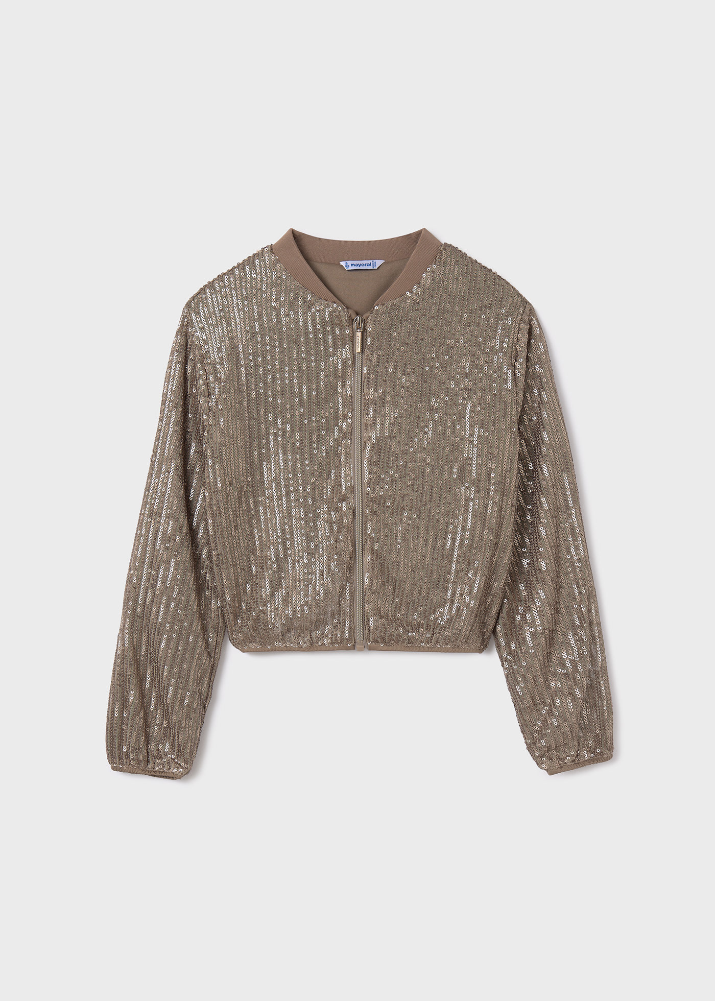 Veste bomber à paillettes fille