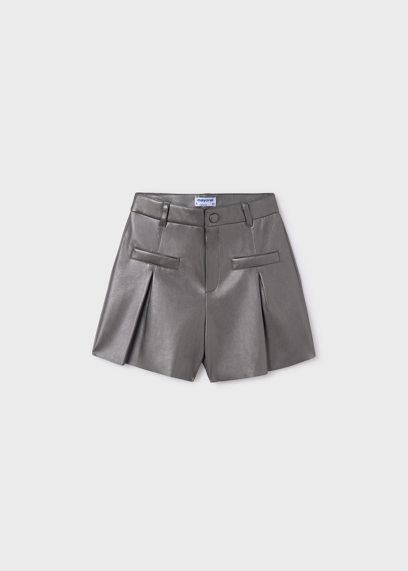 Leatherette shorts for girls