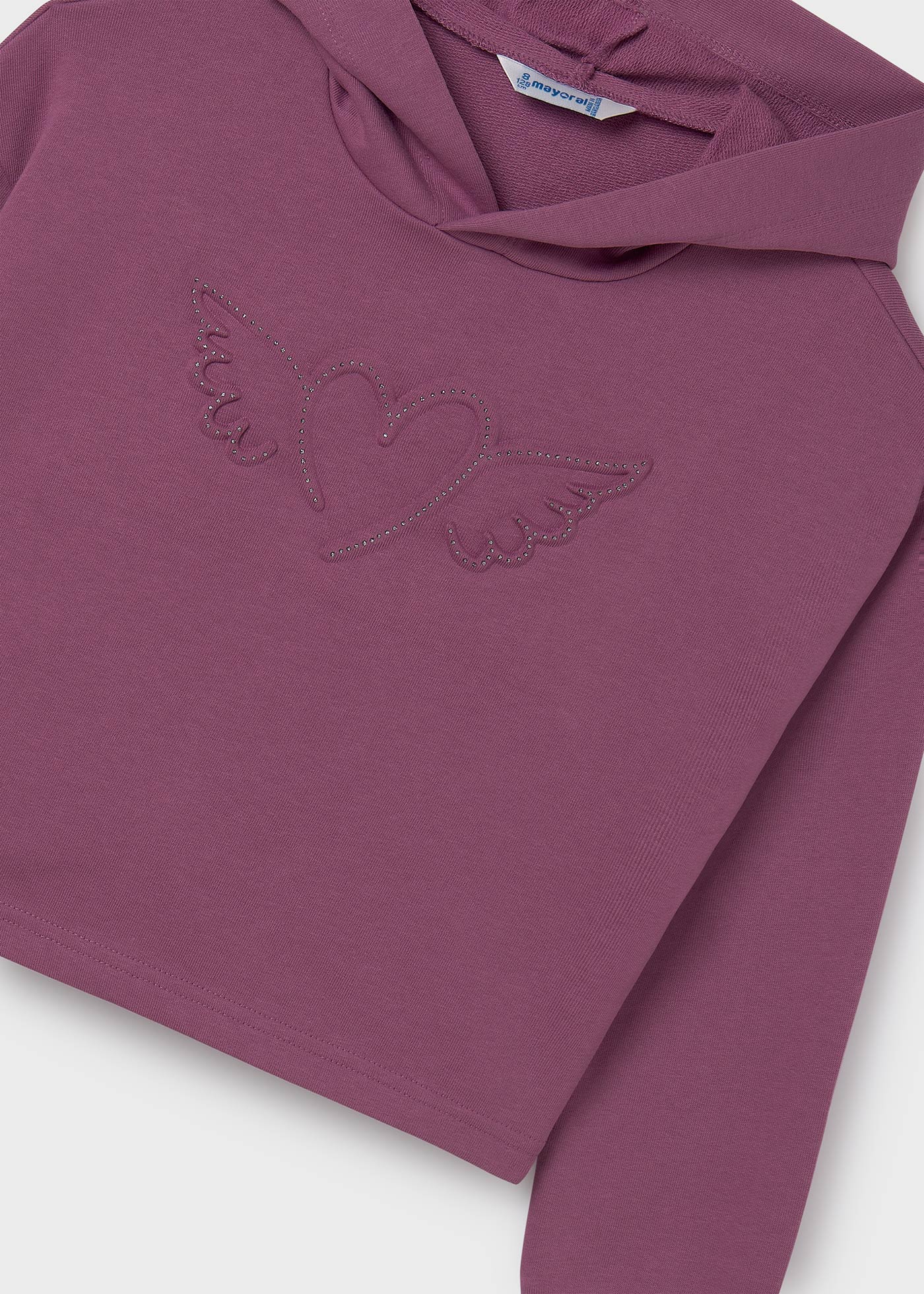 Sweatshirt heart print for girls