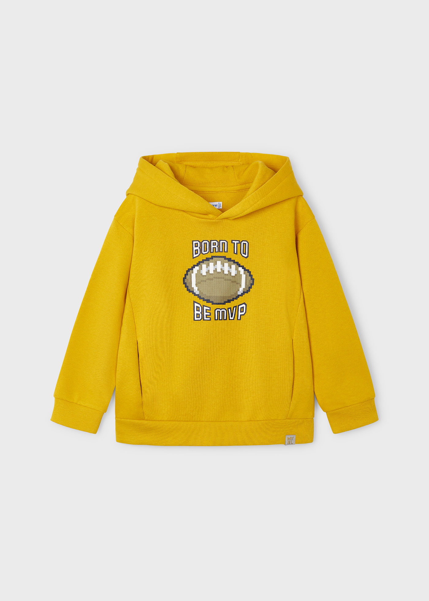 Boy Embossed Print Hoodie