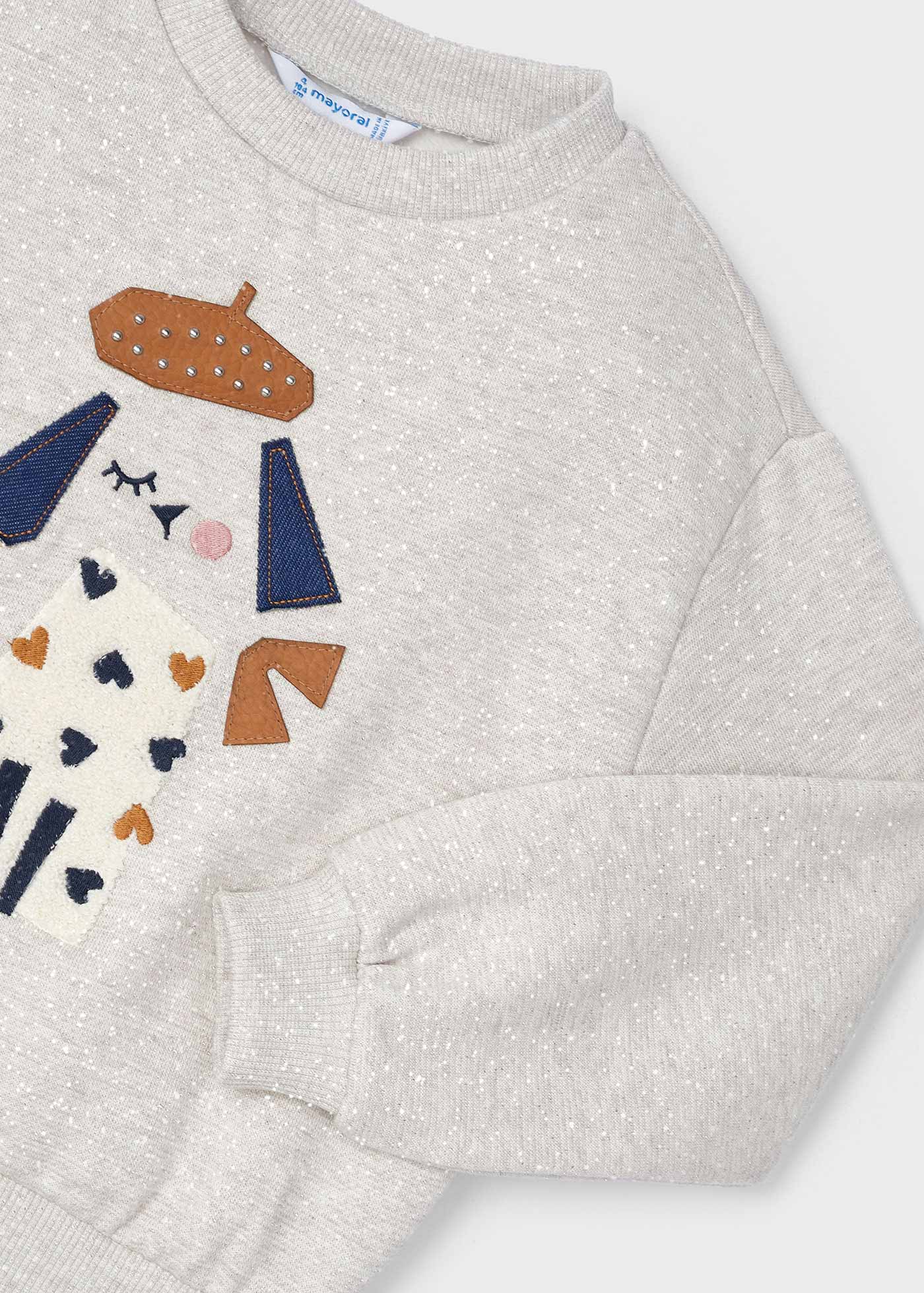 Girl Embroidered Sweatshirt