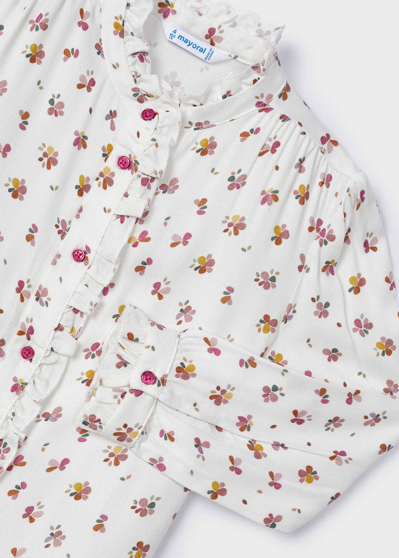 Blusa estampada volantes niña