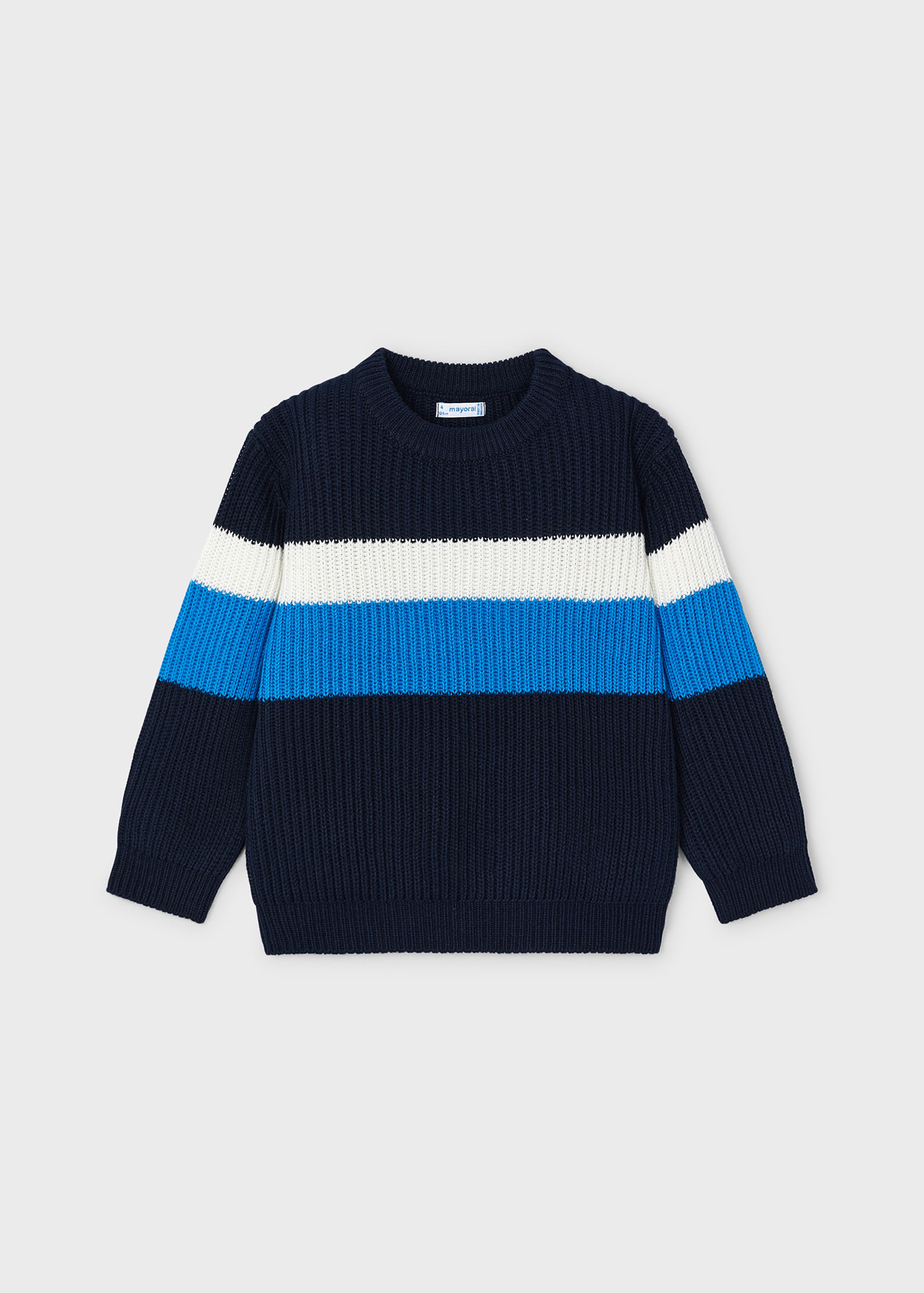 Boy Striped Ribbed Sweater