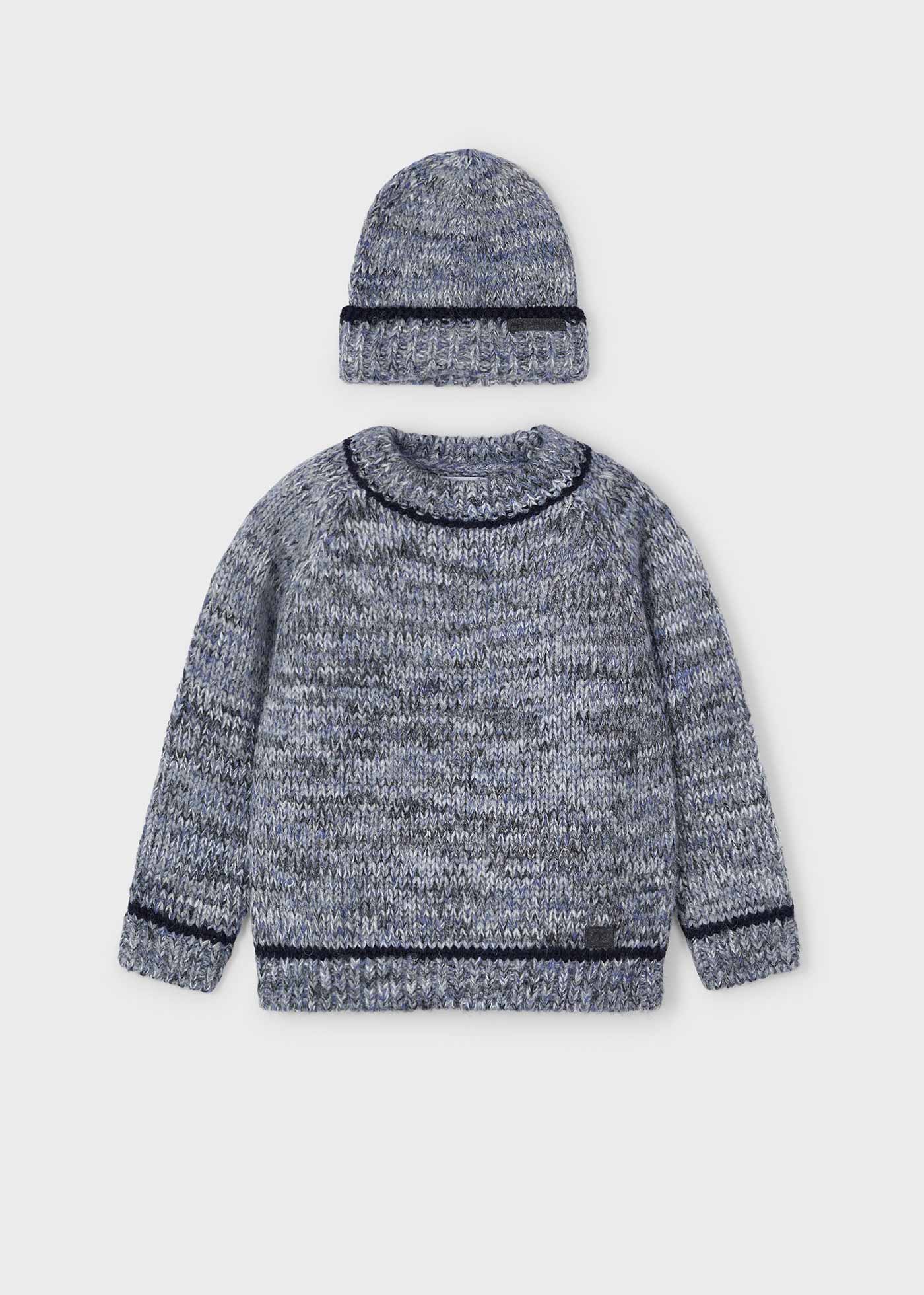 Pull avec bonnet garçon