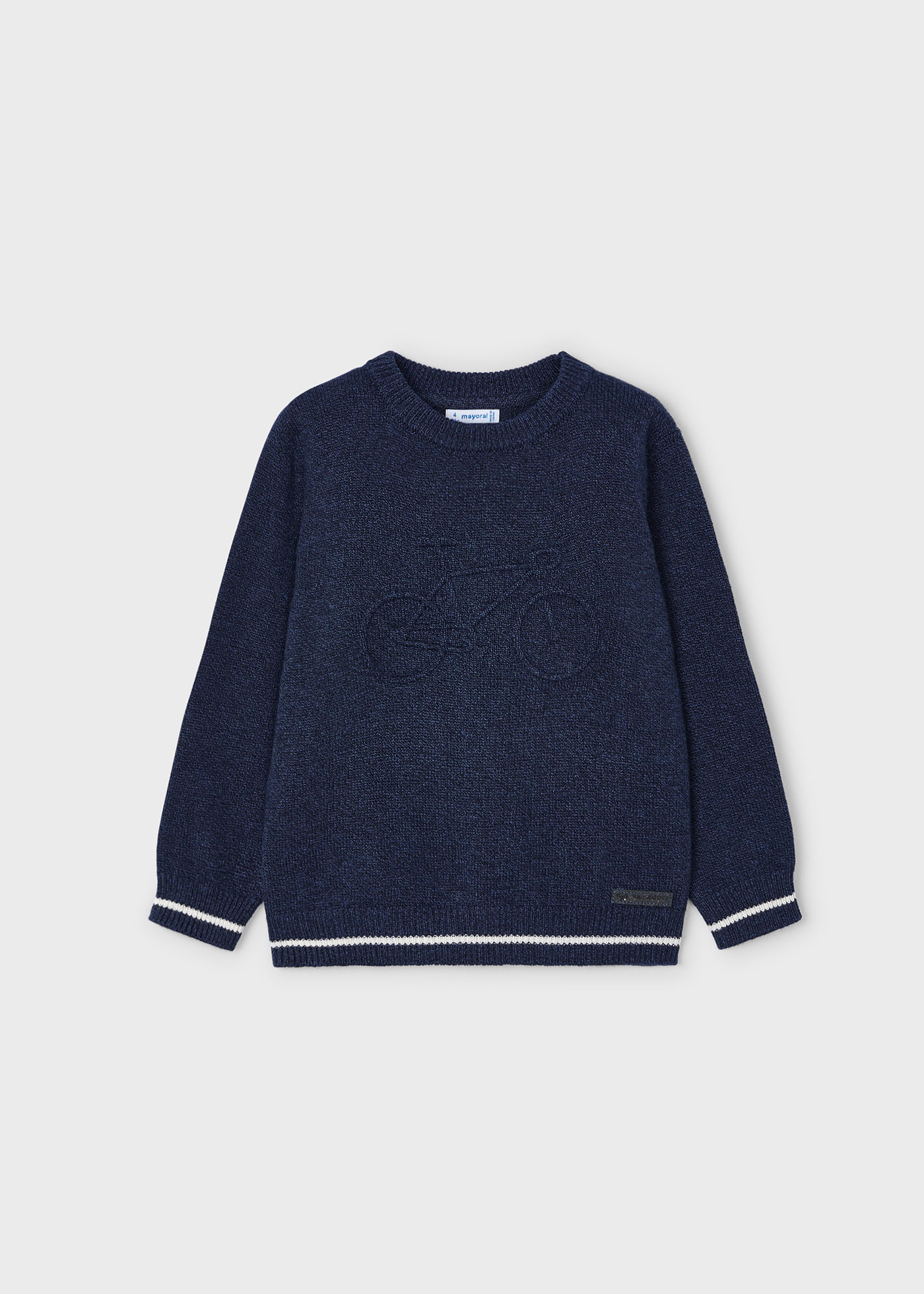 Boy Embossed Bike Jumper