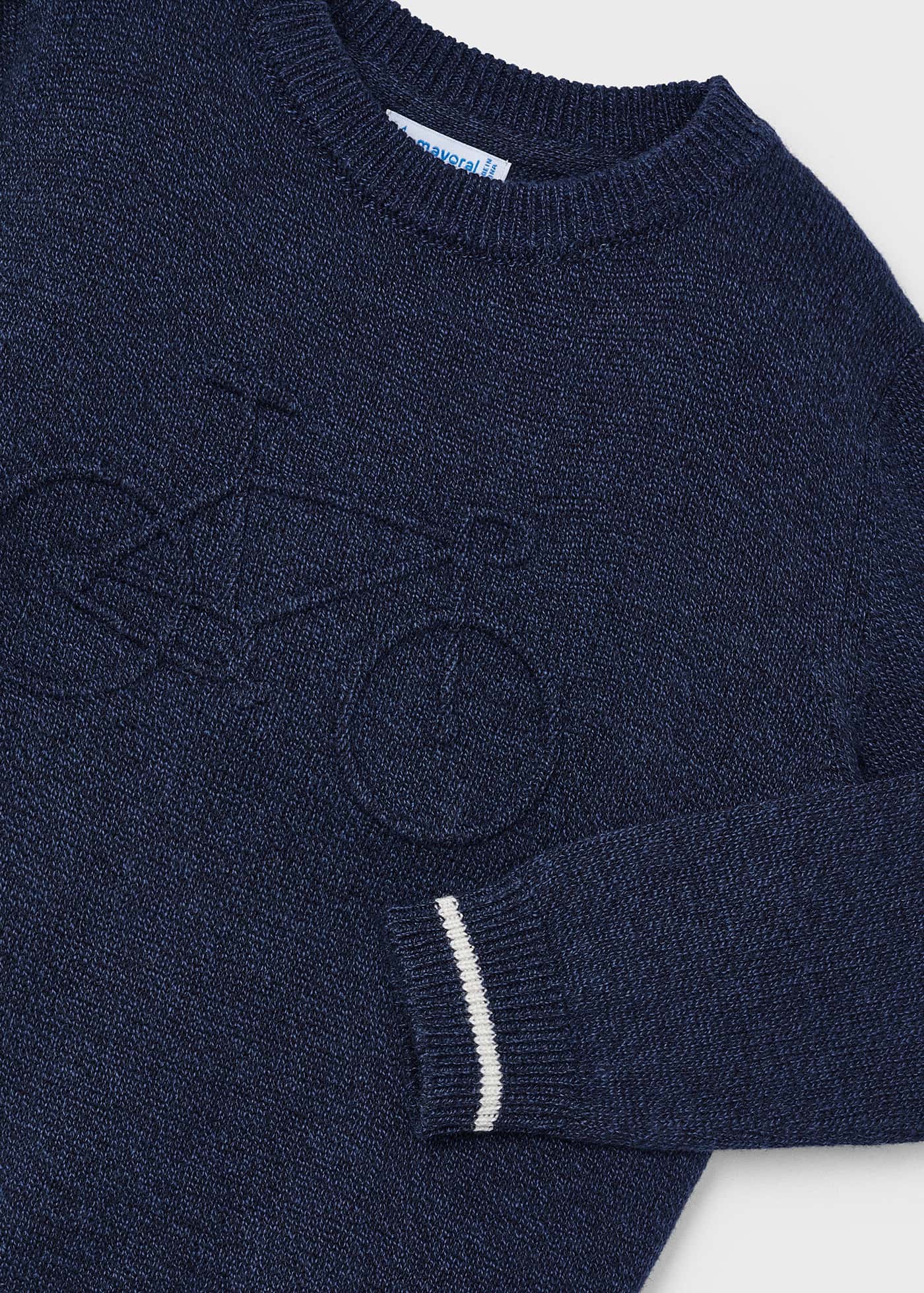 Pull vélo gaufré garçon