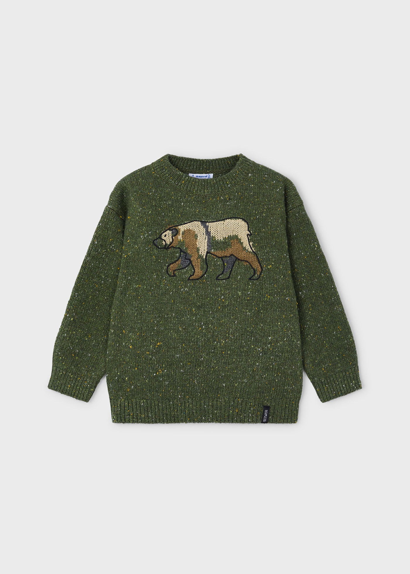 Maglione orso intarsi bambino