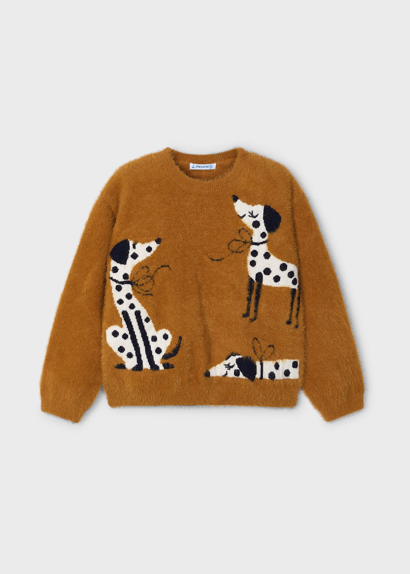 Jersey intarsia perritos niña