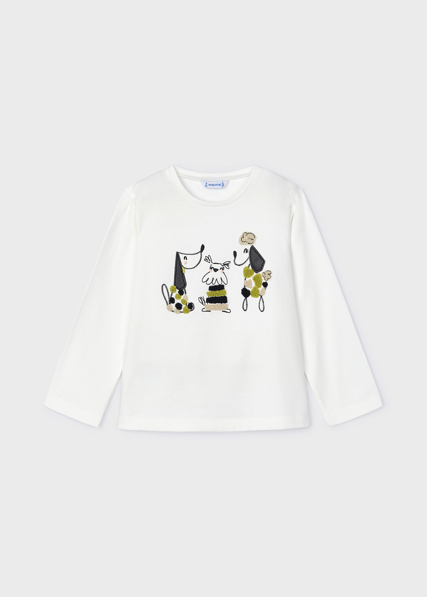 T-shirt brodé chiens fille