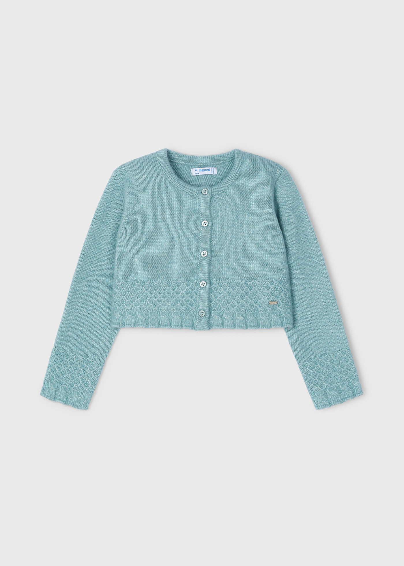 Cardigan tricot structure fille