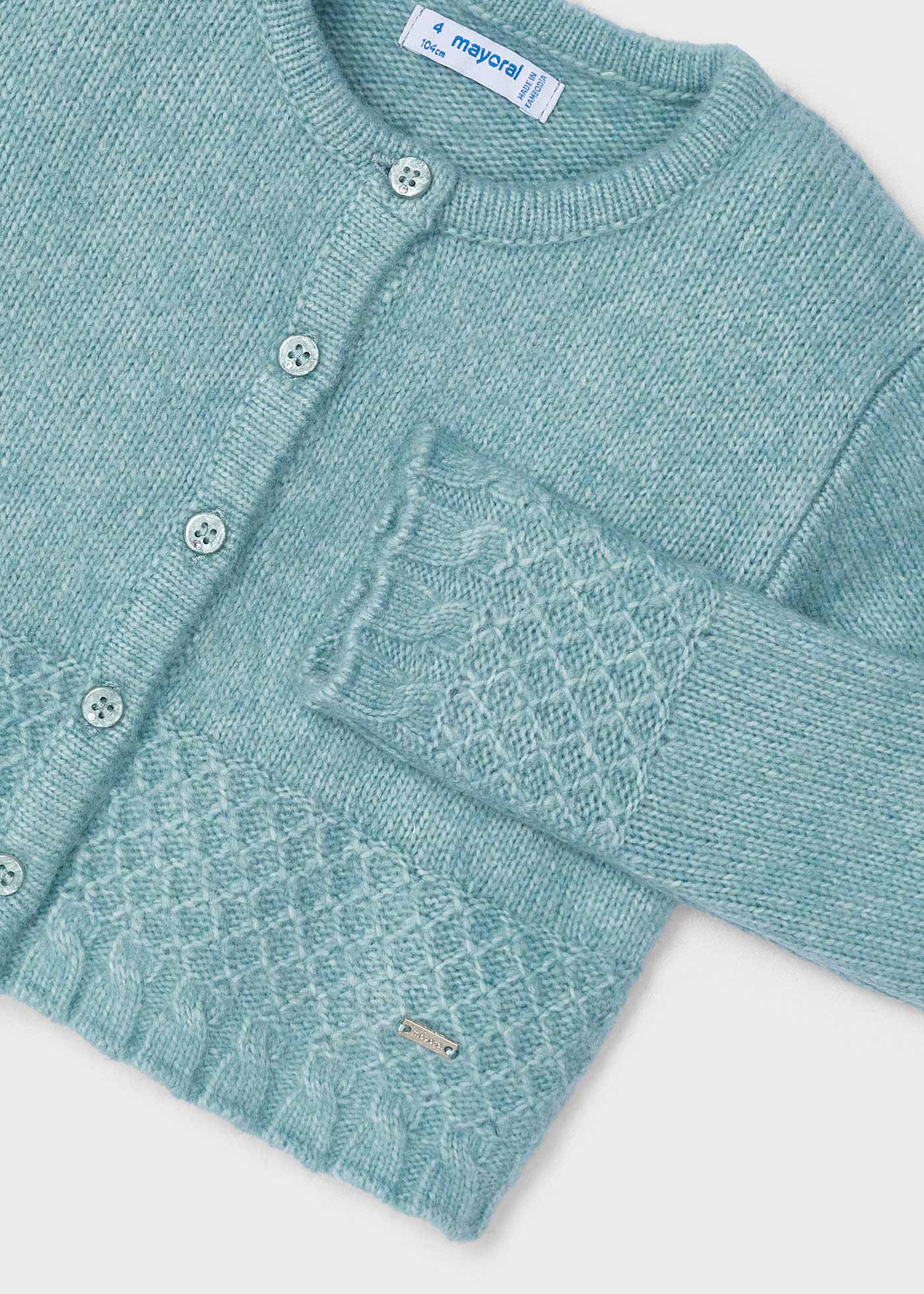 Cardigan tricot structure fille