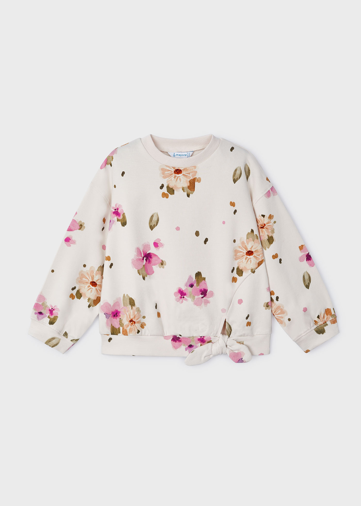 Felpa fiori bambina
